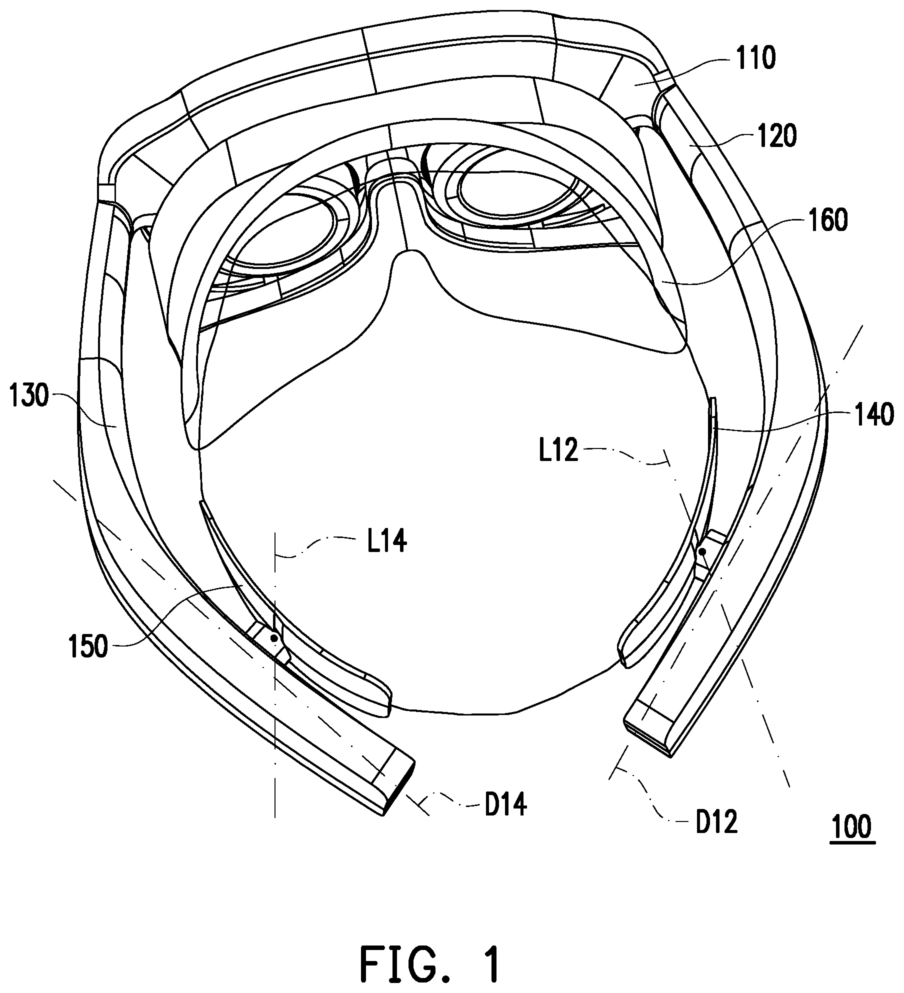 Patent US12339449 — Head mounted device — Figure 1