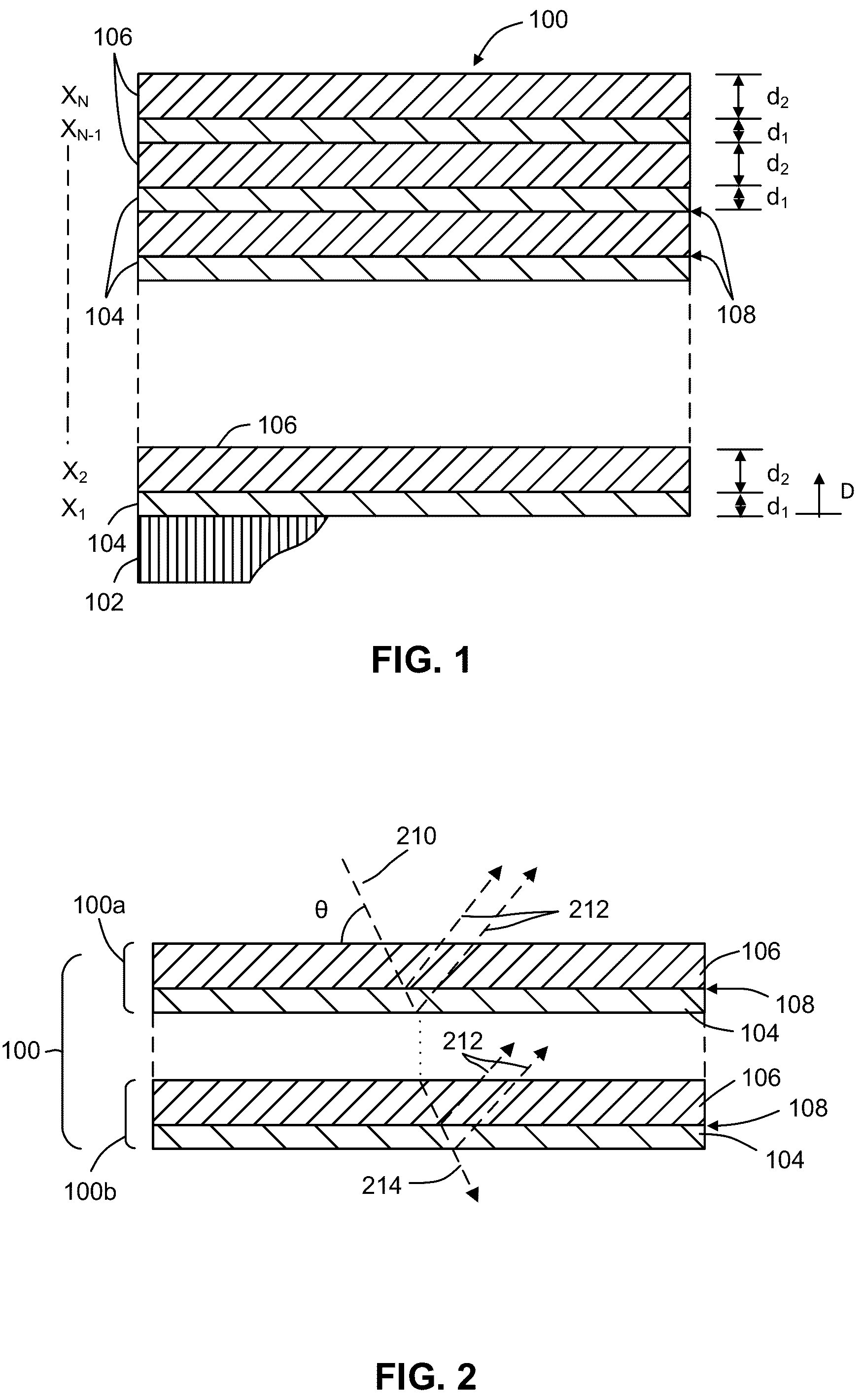 Patent US12339477 — Amorphous or nanocrystalline molybdenum nitride and silicon nitride multilayers — Figure 1
