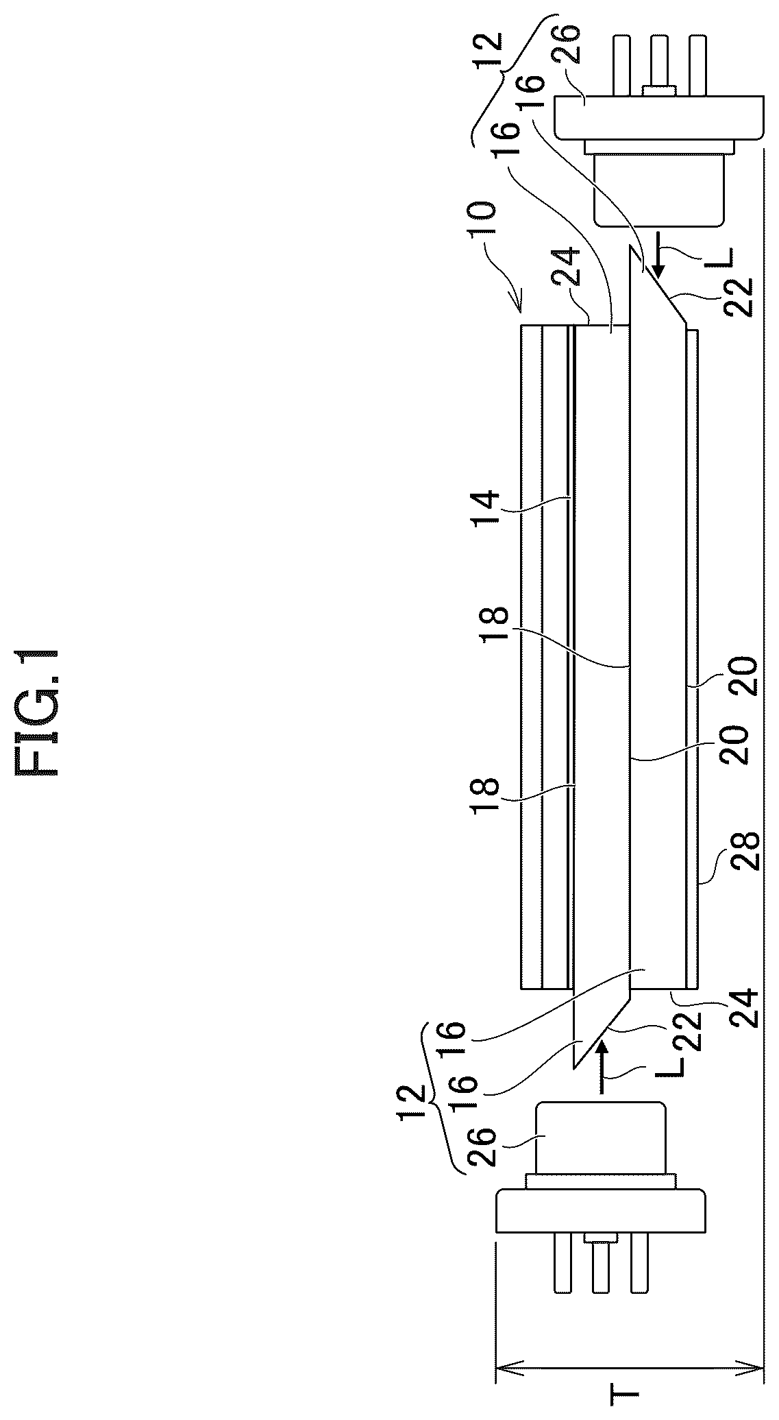 Patent US12339486 — Backlight and display device — Figure 1