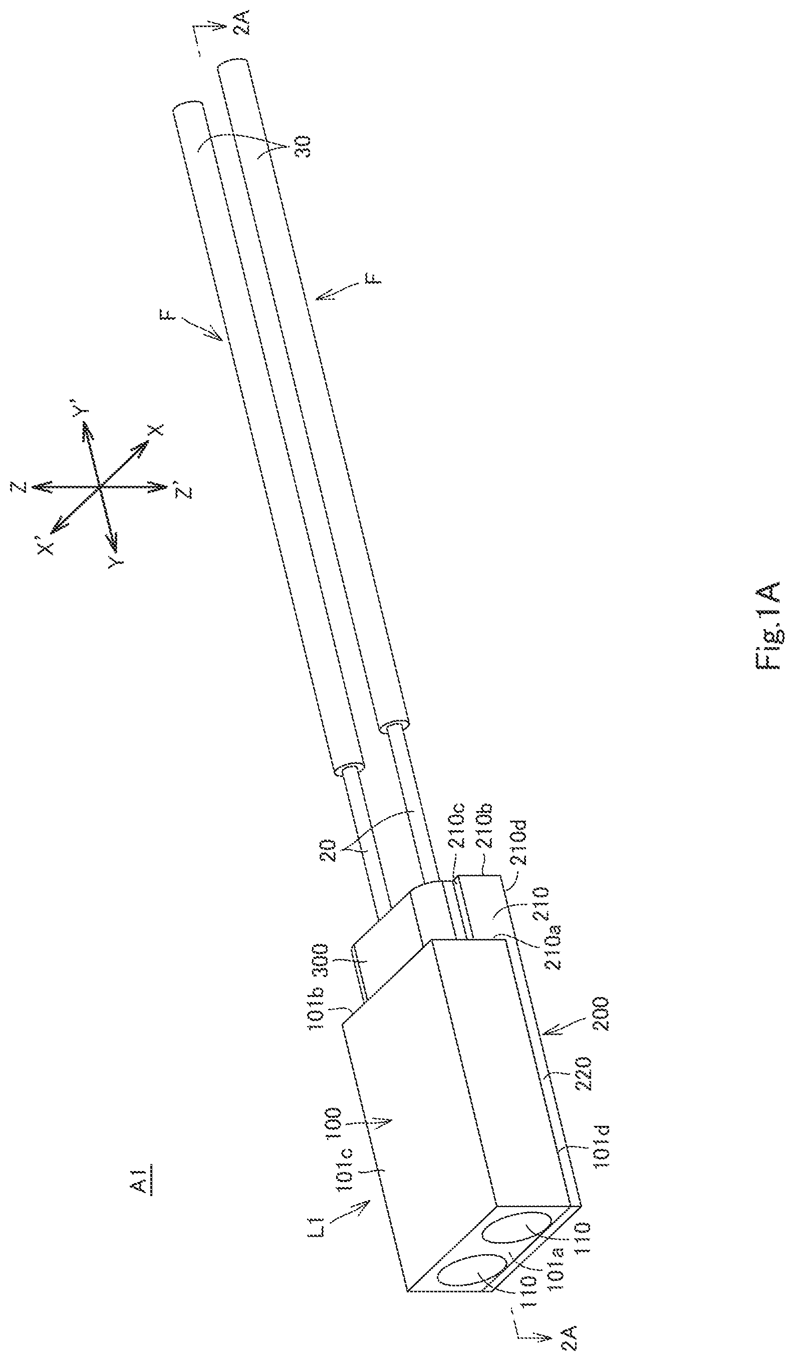 Patent US12339499 — Lens, lens and optical fiber assembly, and optical communication system — Figure 1