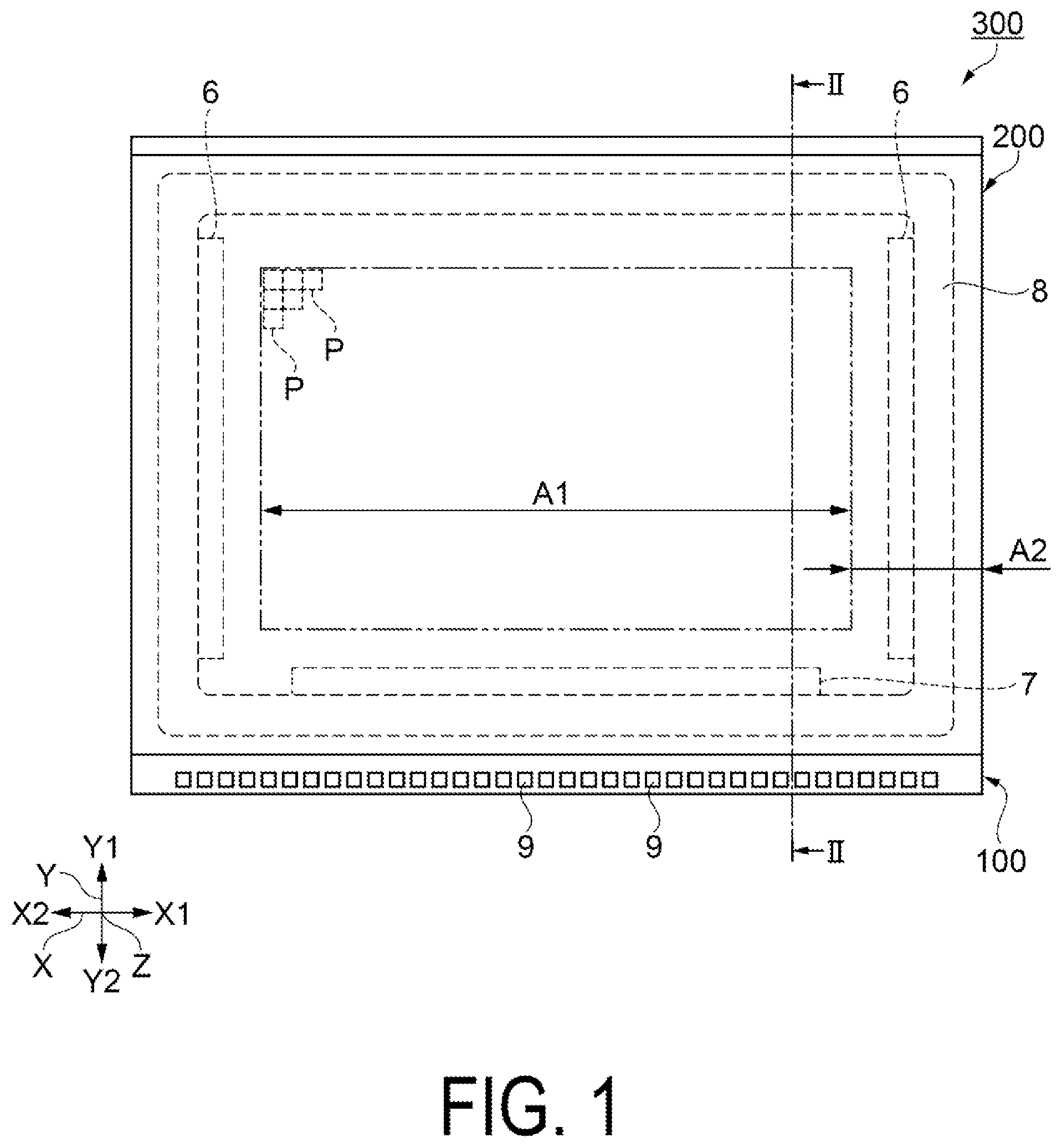 Patent US12339551 — Electro-optical device and electronic apparatus — Figure 1