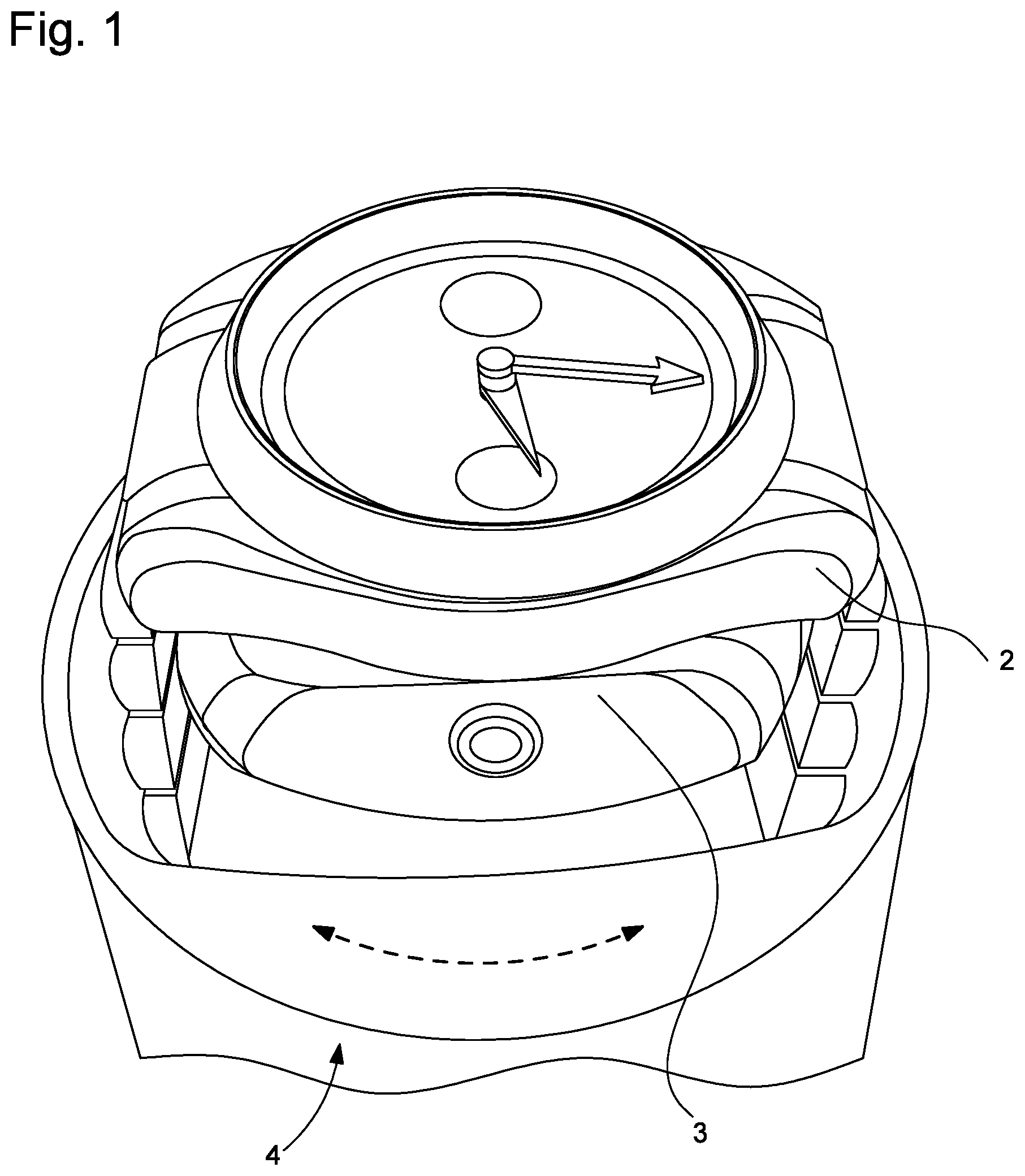 Patent US12339623 — Device and method for adjusting the rate and correcting the state of display of a watch — Figure 1