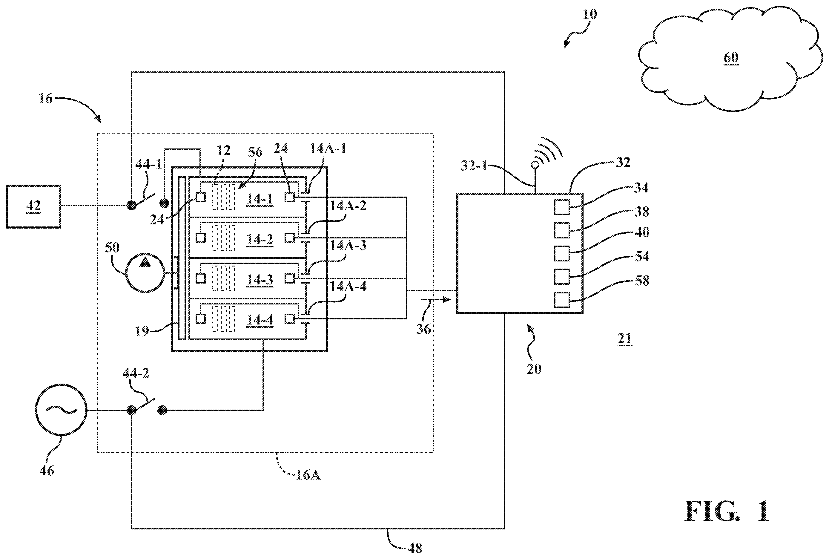 Patent US12339634 — Battery cell thermal failure mitigation — Figure 1