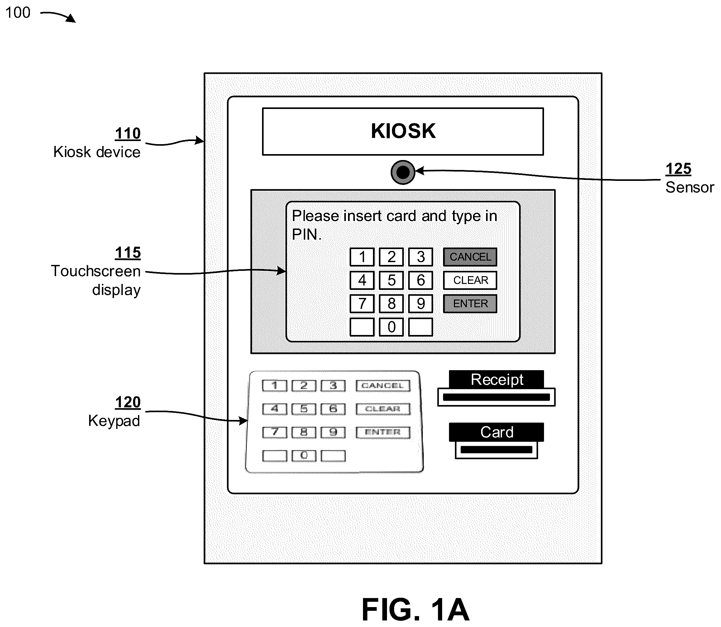 Patent US12339680 — Preventing image or video capture of input data provided to a transaction device — Figure 1