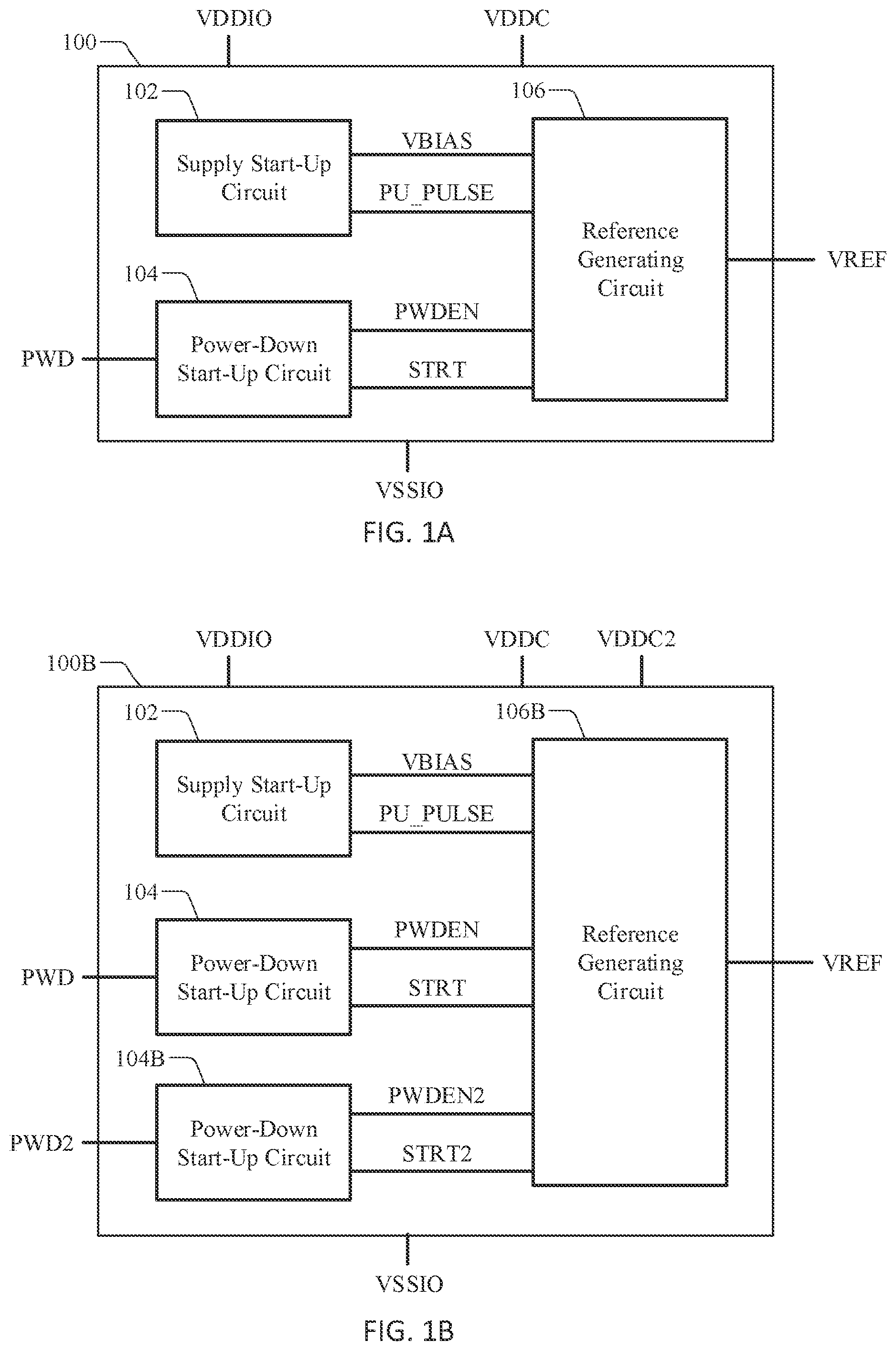 Patent US12339686 Figure 1 – Circuit and method for start-up of reference circuits in devices with a plurality of supply voltages