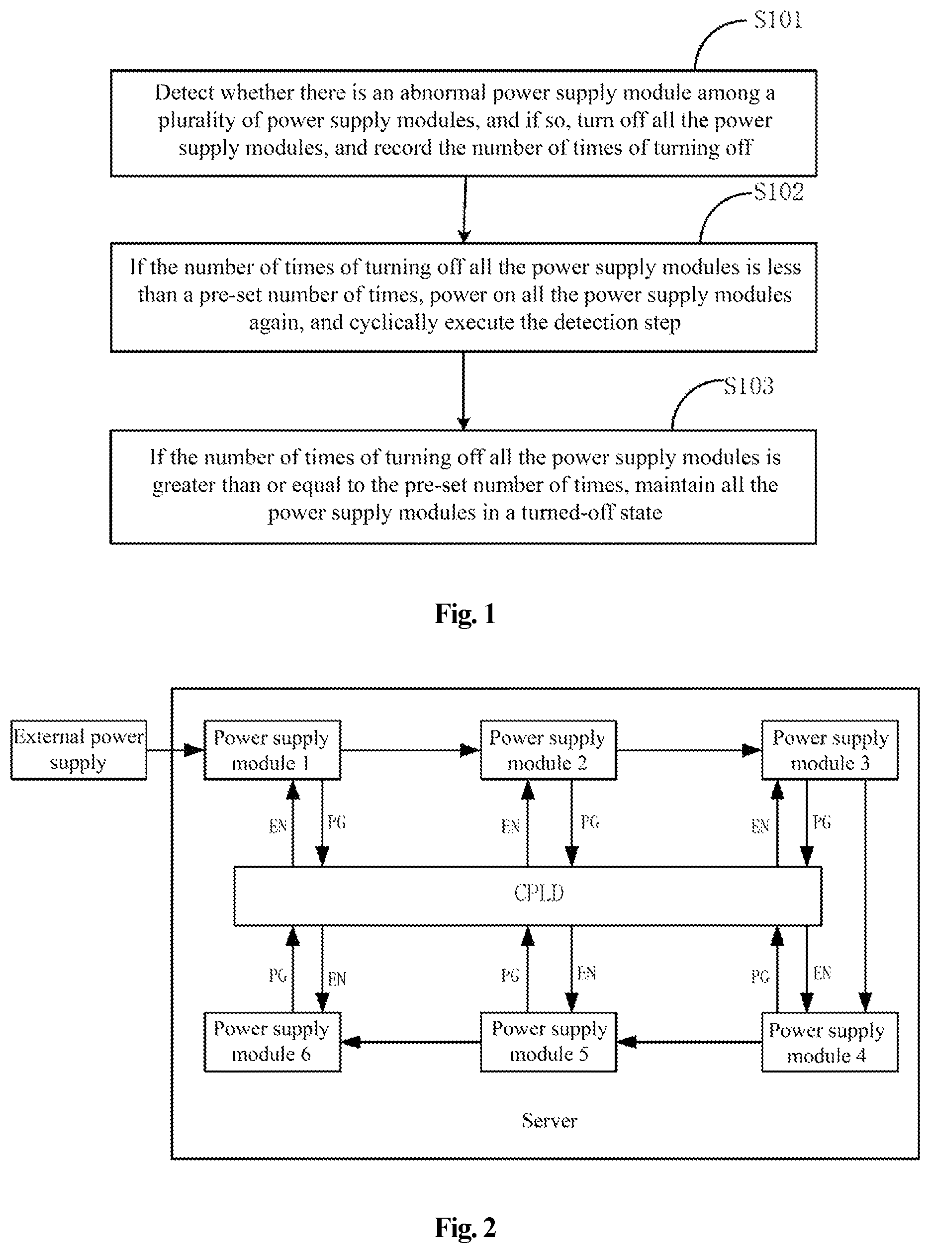 Patent US12339724 — Power supply control method and apparatus, and server and non-volatile storage medium — Figure 1