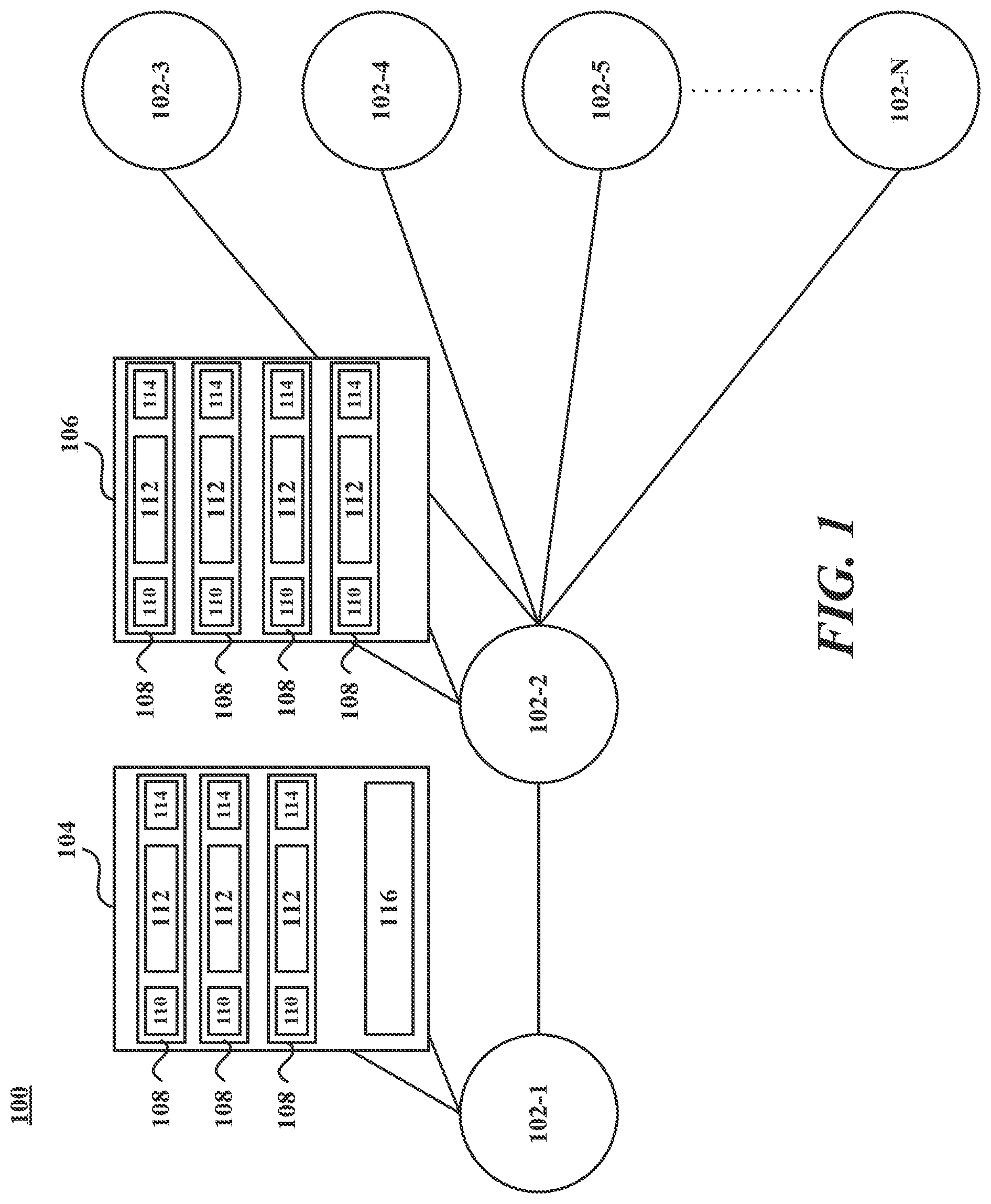 Patent US12339871 — Systems and methods for synchronizing nodes of a robotic system — Figure 1