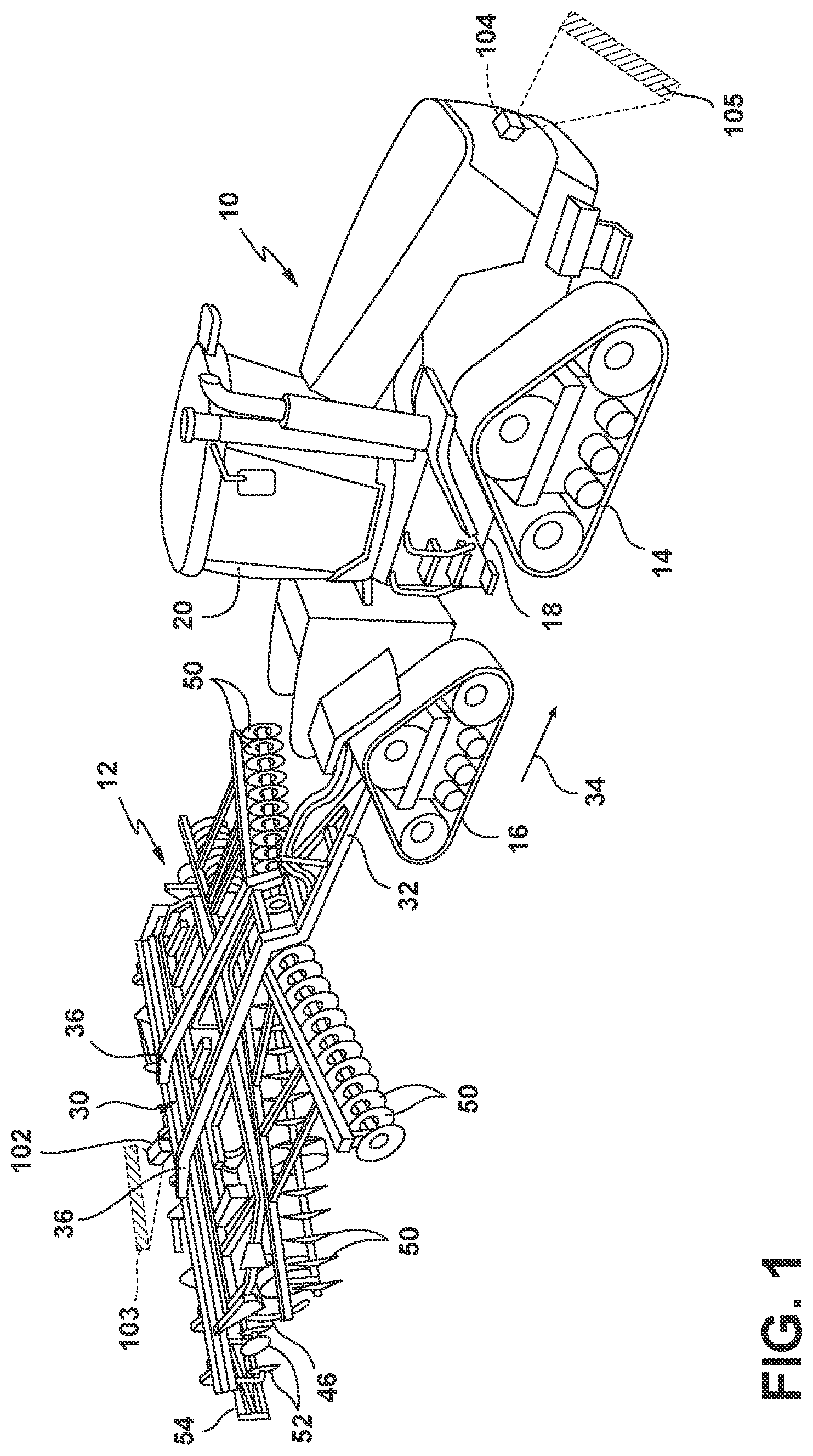 Patent US12342744 — System and method for detecting ground-engaging tool plugging on an agricultural implement — Figure 1