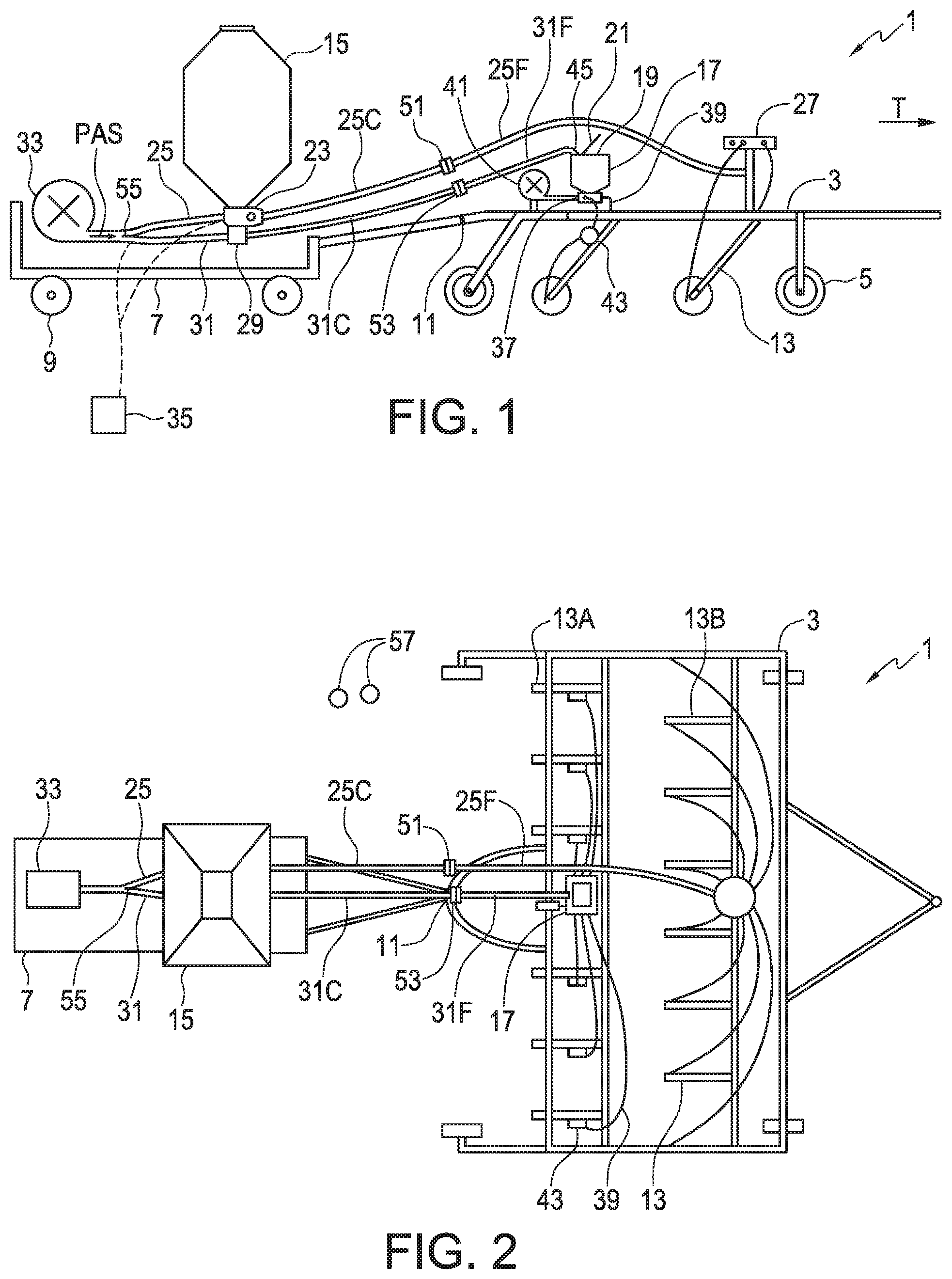 Patent US12342749 — Selectable meter or inductor feed for seeds — Figure 1
