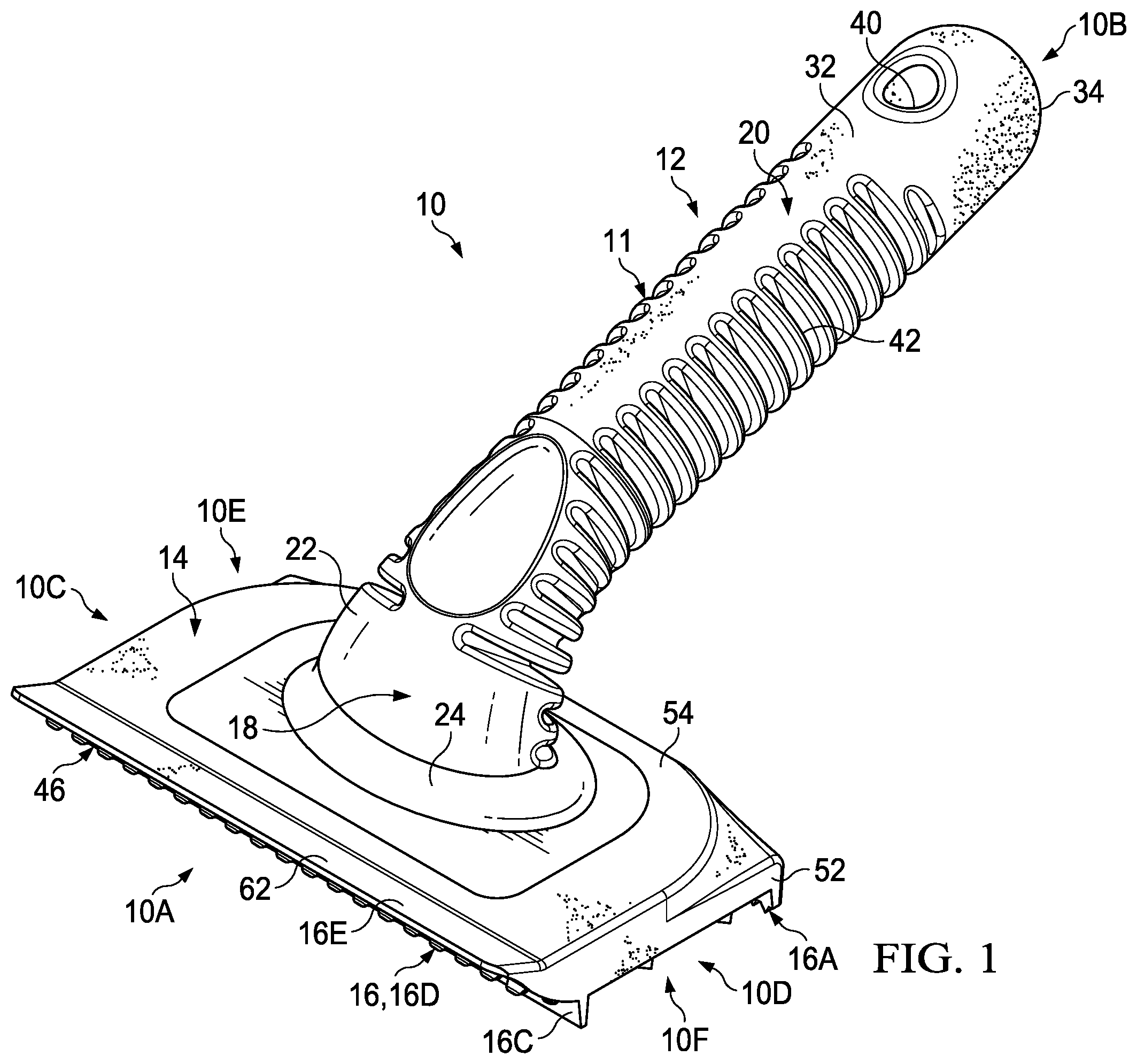 Patent US12342791 — Method and apparatus for pet hair removal — Figure 1