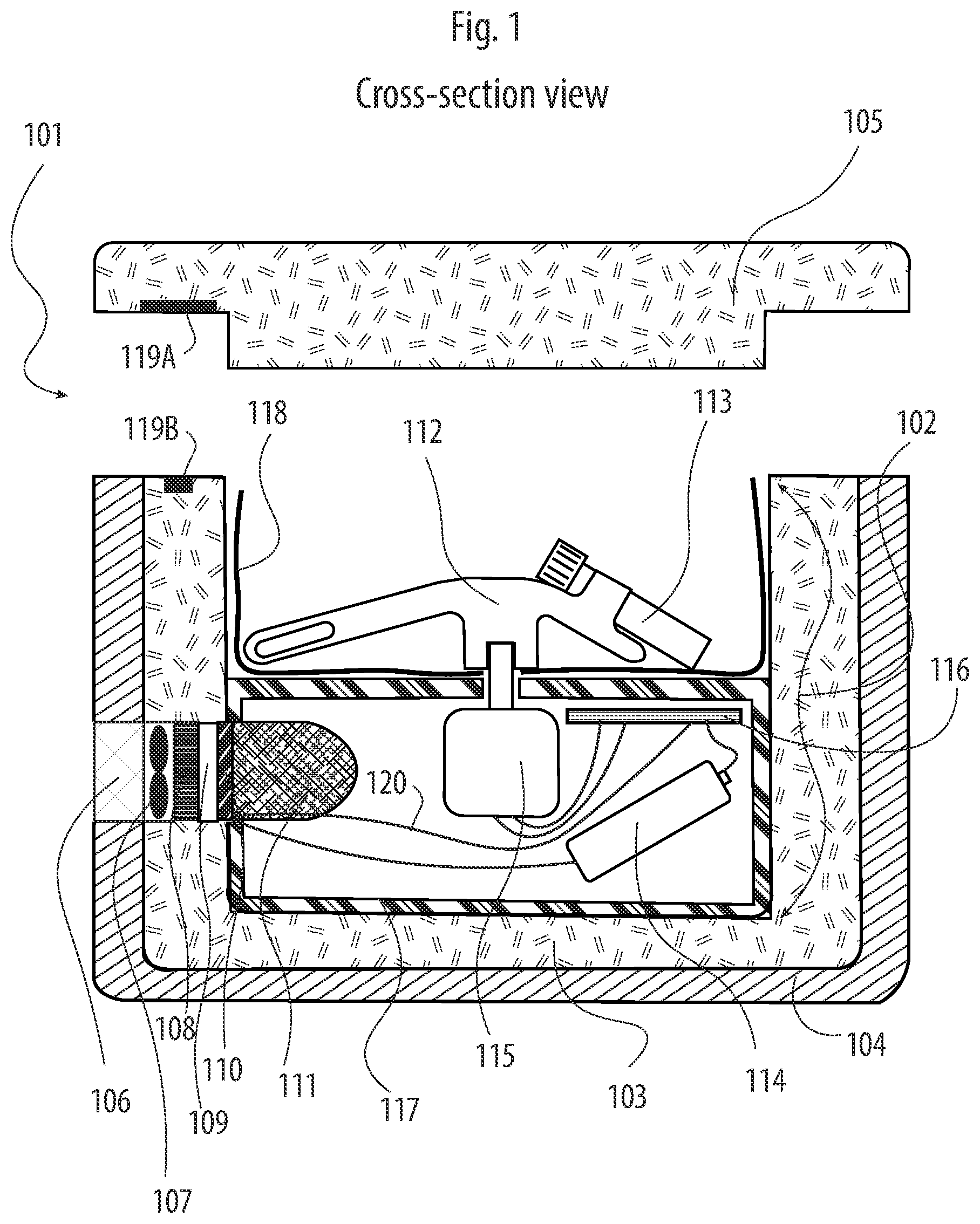 Patent US12342812 — Active biological sample processing and thermal management devices — Figure 1