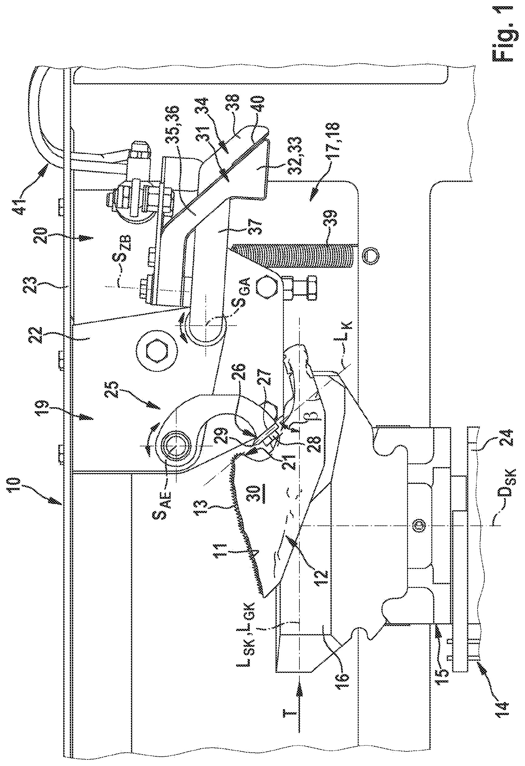 Patent US12342831 — Apparatus and method for detaching meat strips located on a breastbone crest of a poultry carcass — Figure 1