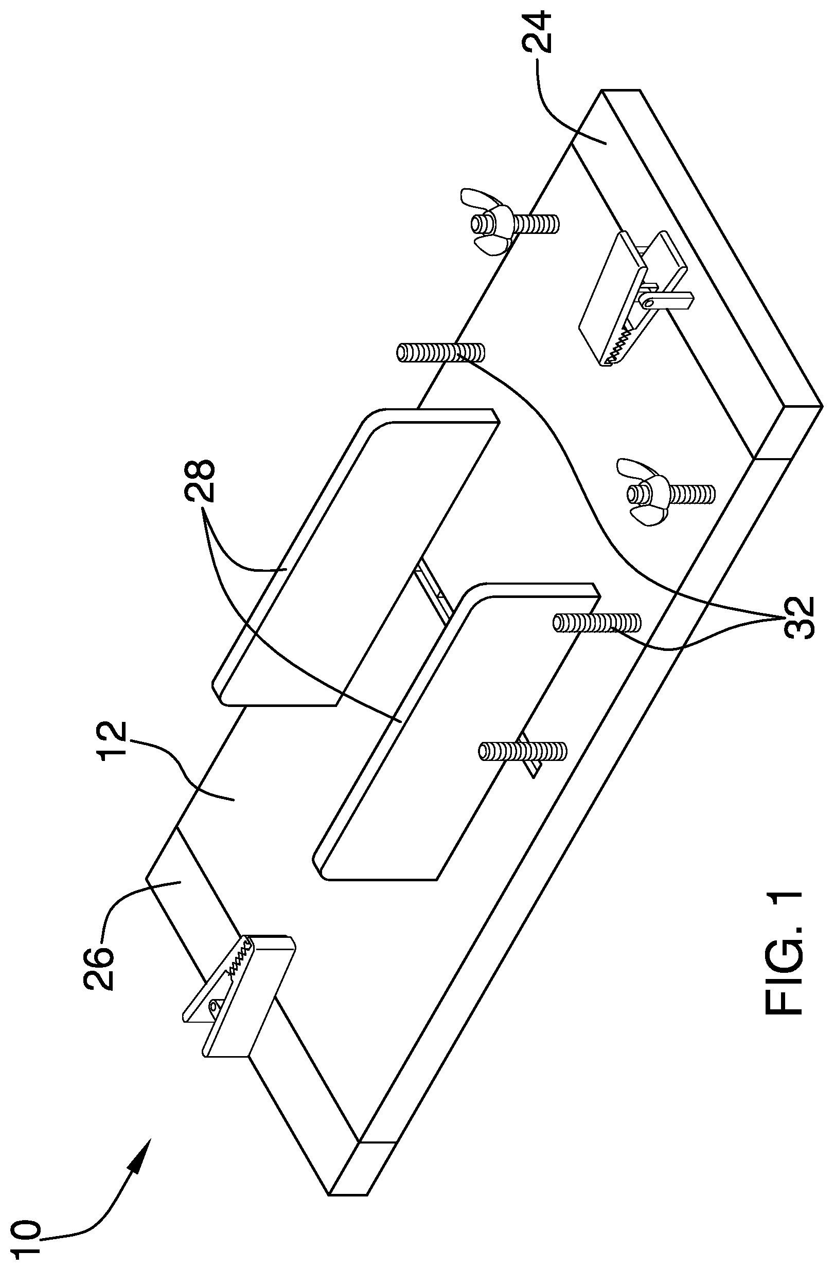 Patent US12342832 — Fish filleting stand device — Figure 1
