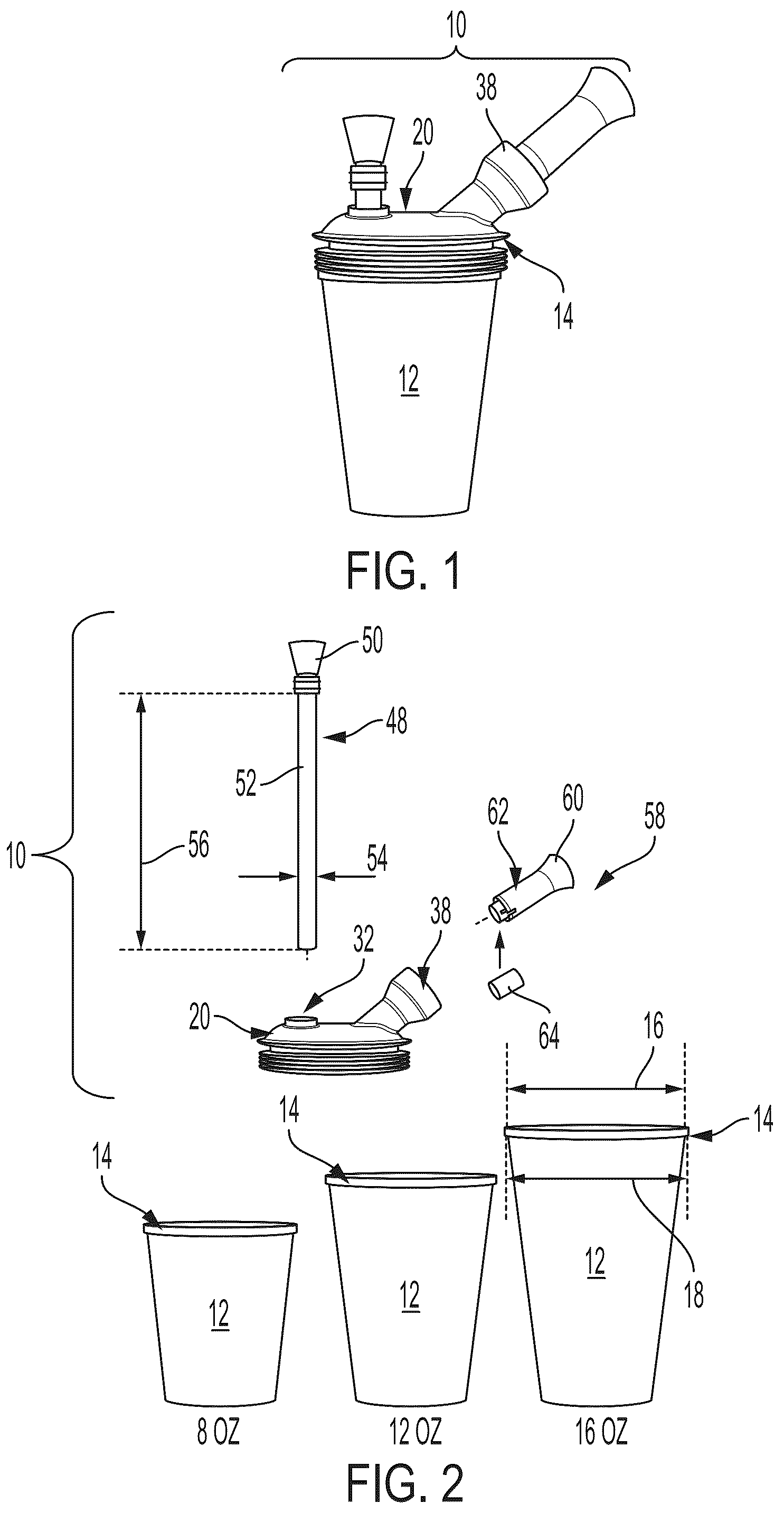 Patent US12342854 — Universal water pipe adapter — Figure 1