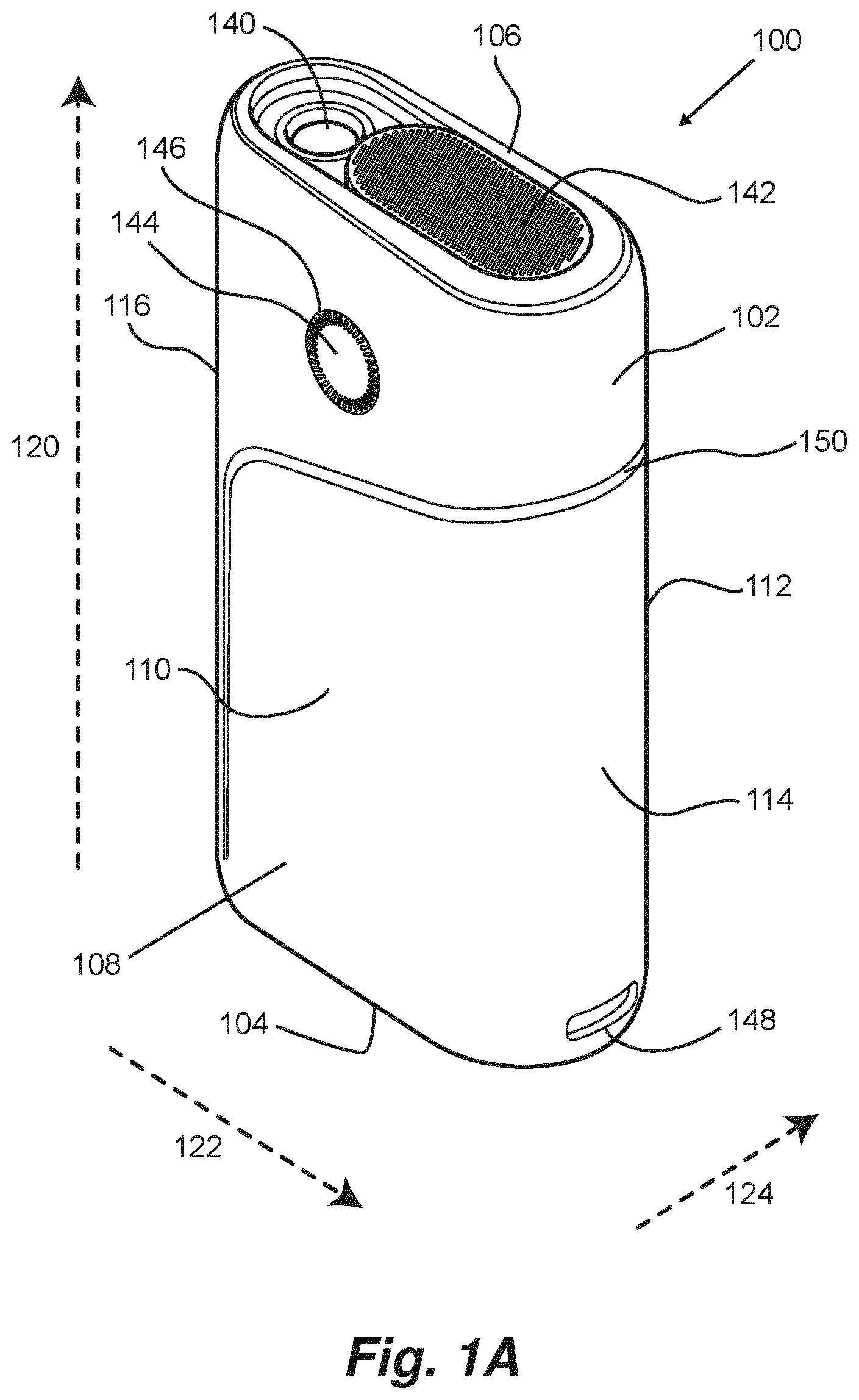Patent US12342857 — Aerosol-generating device — Figure 1