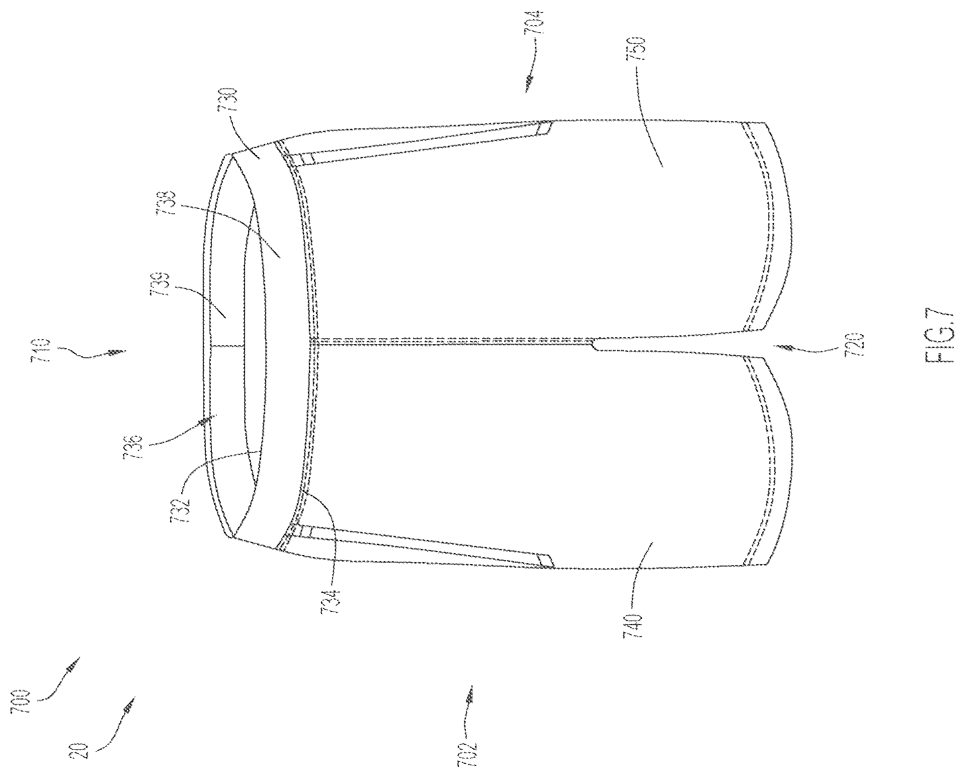 Patent US12342883 Figure 9 – Garment with waistband pocket