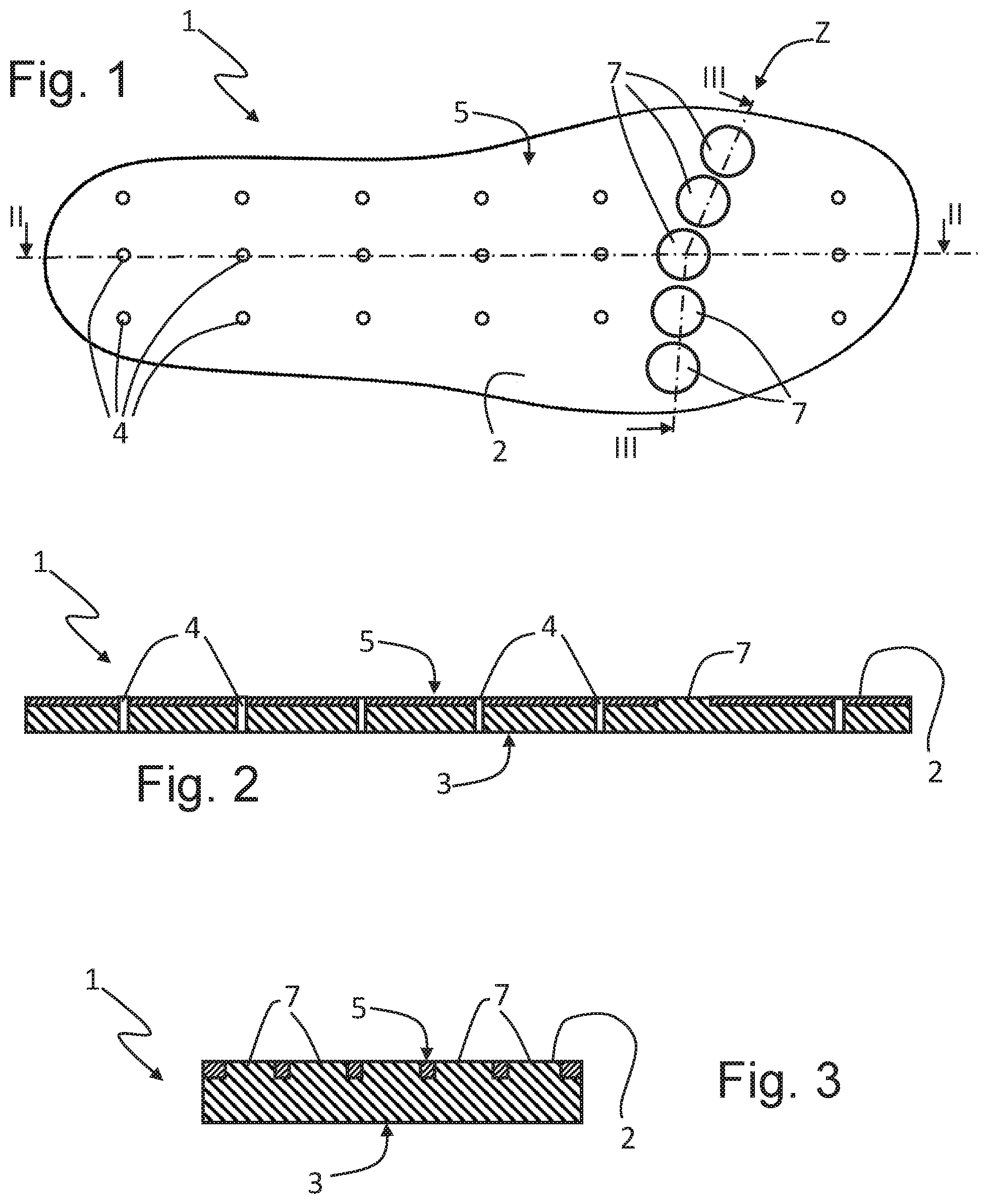 Patent US12342907 — Electrically dissipative removable insole, particularly for professional work shoes — Figure 1