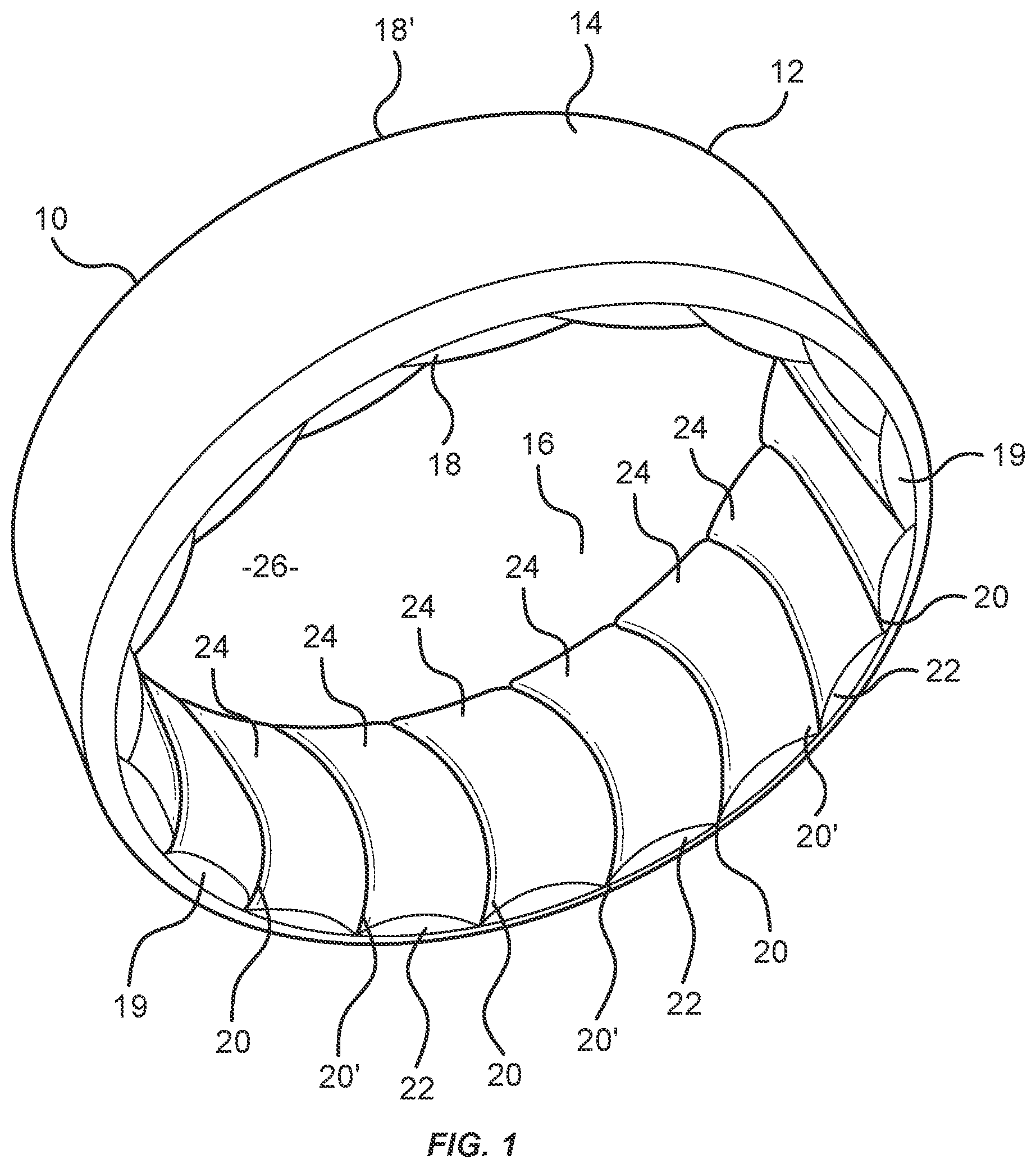 Patent US12342911 — Ring with comfort fit interior — Figure 1