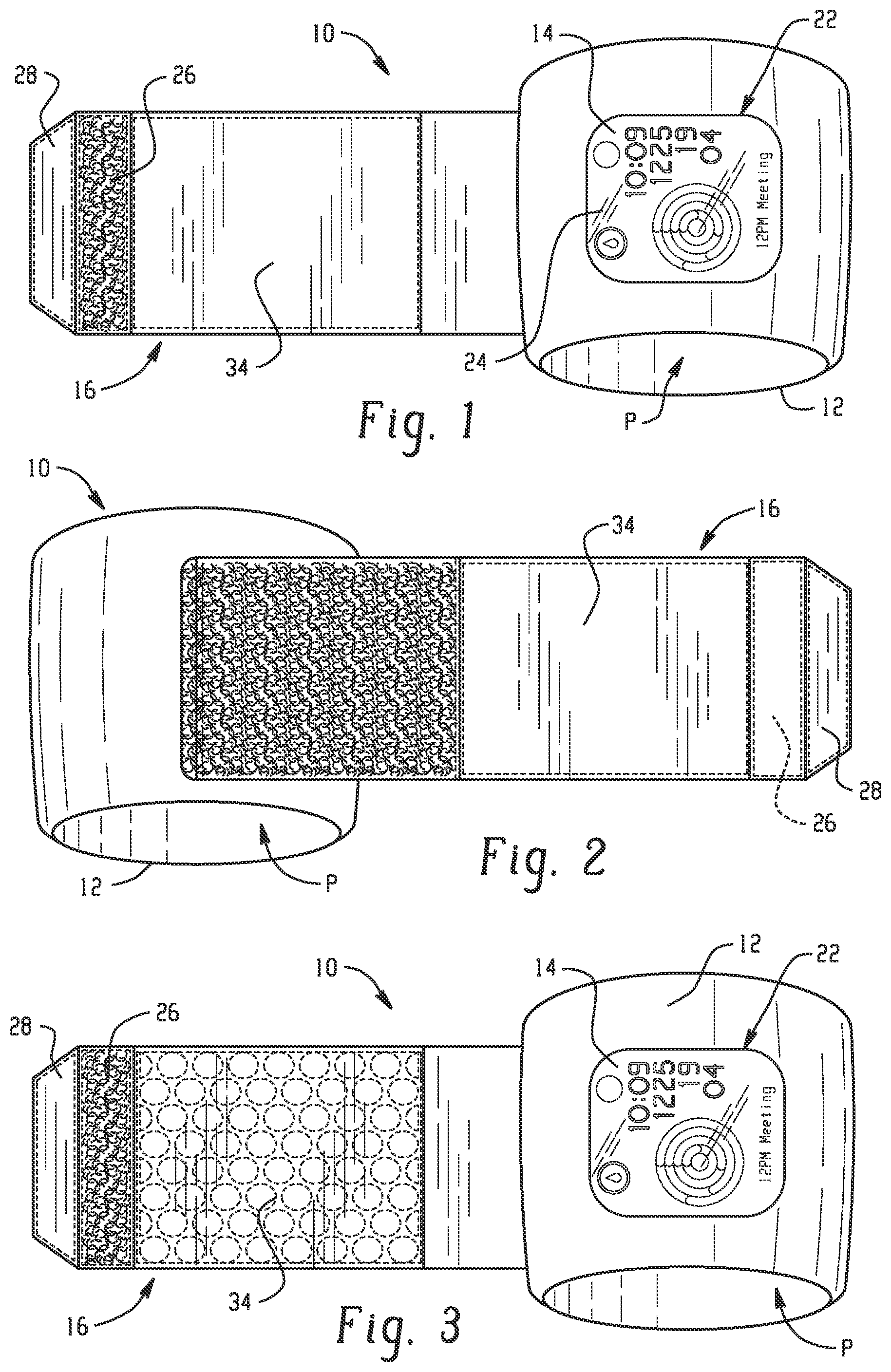 Patent US12342913 Figure 1 – Removable protective watch cover