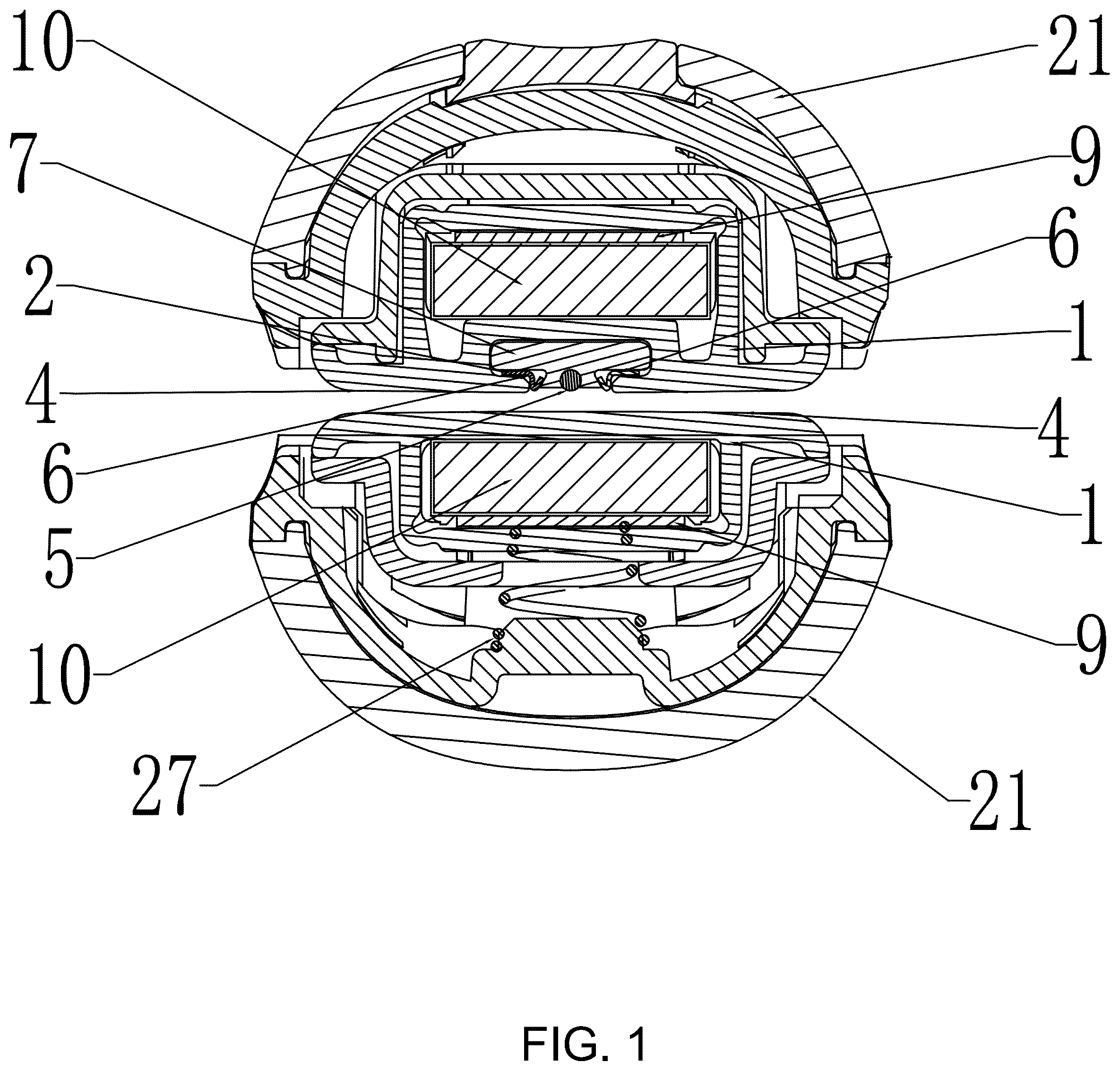 Patent US12342924 — Hair straightener capable of automatically distinguishing dry and wet hair — Figure 1
