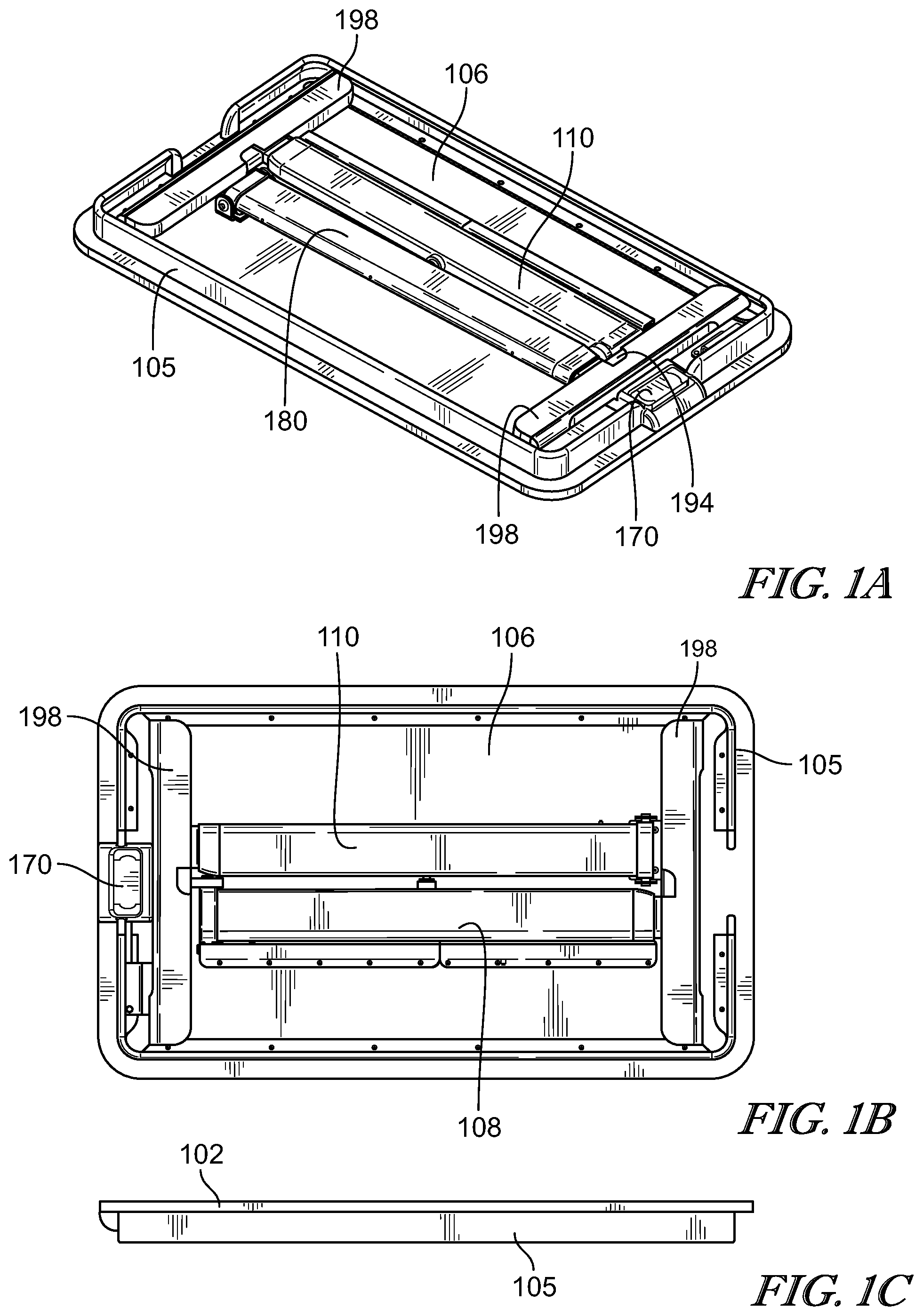 Patent US12342936 — Collapsible adjustable height table — Figure 1