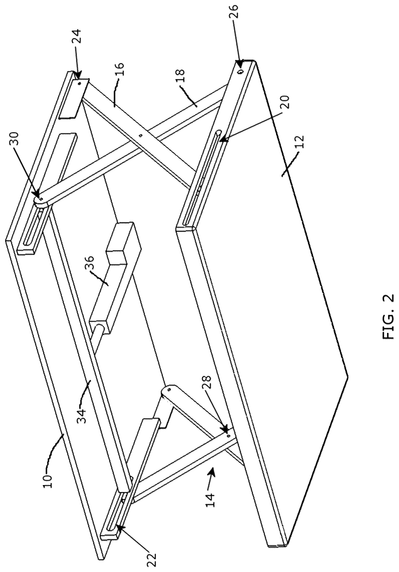Patent US12342937 Figure 5 – Desktop workspace that adjusts vertically