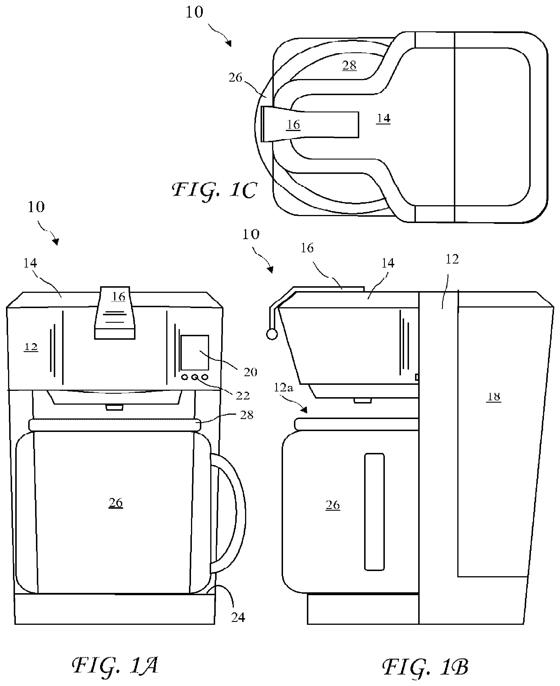 Patent US12342955 Figure 1 – Brewing material container for a beverage brewer