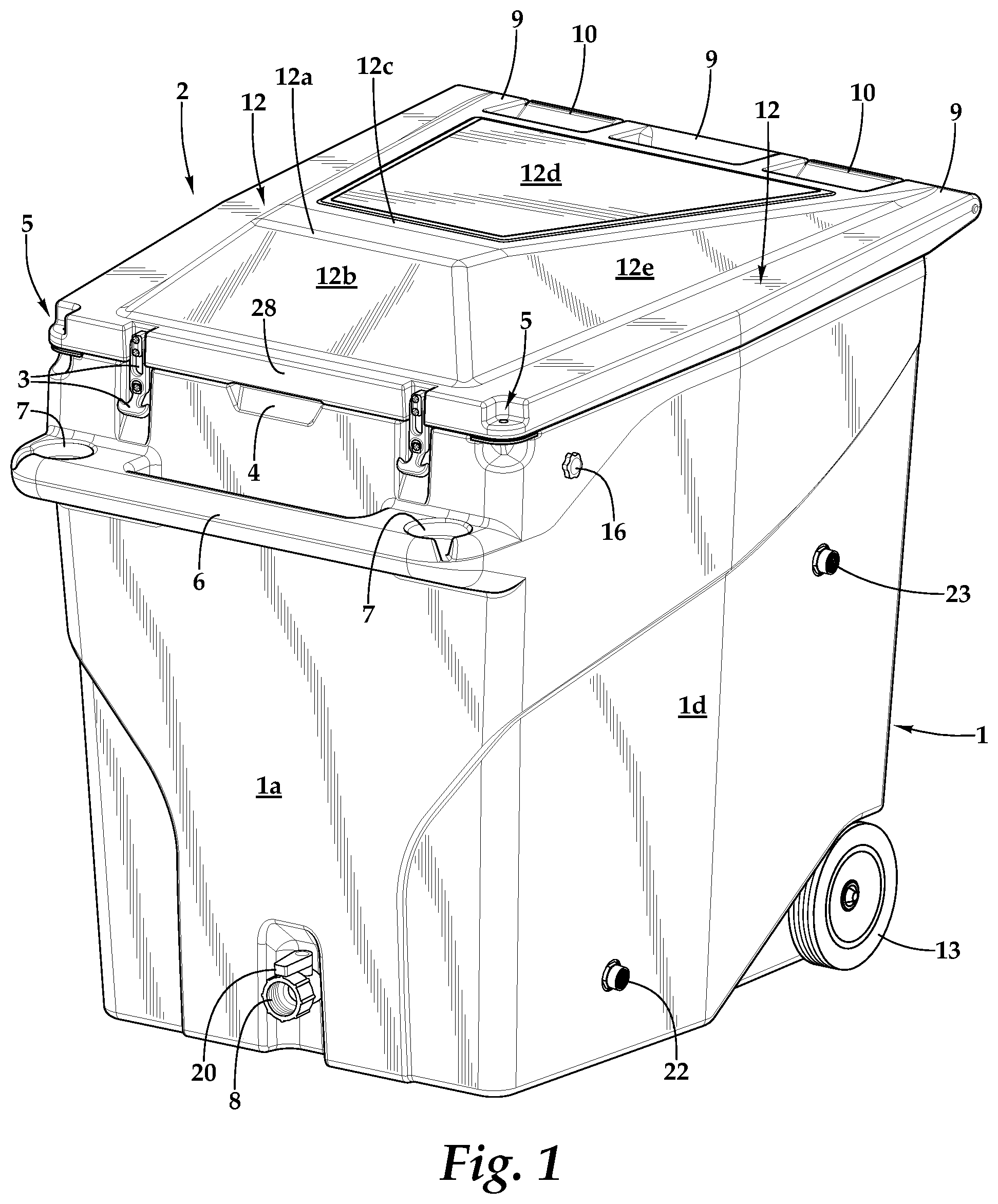 Patent US12342968 Figure 1 – Whole body ice bath