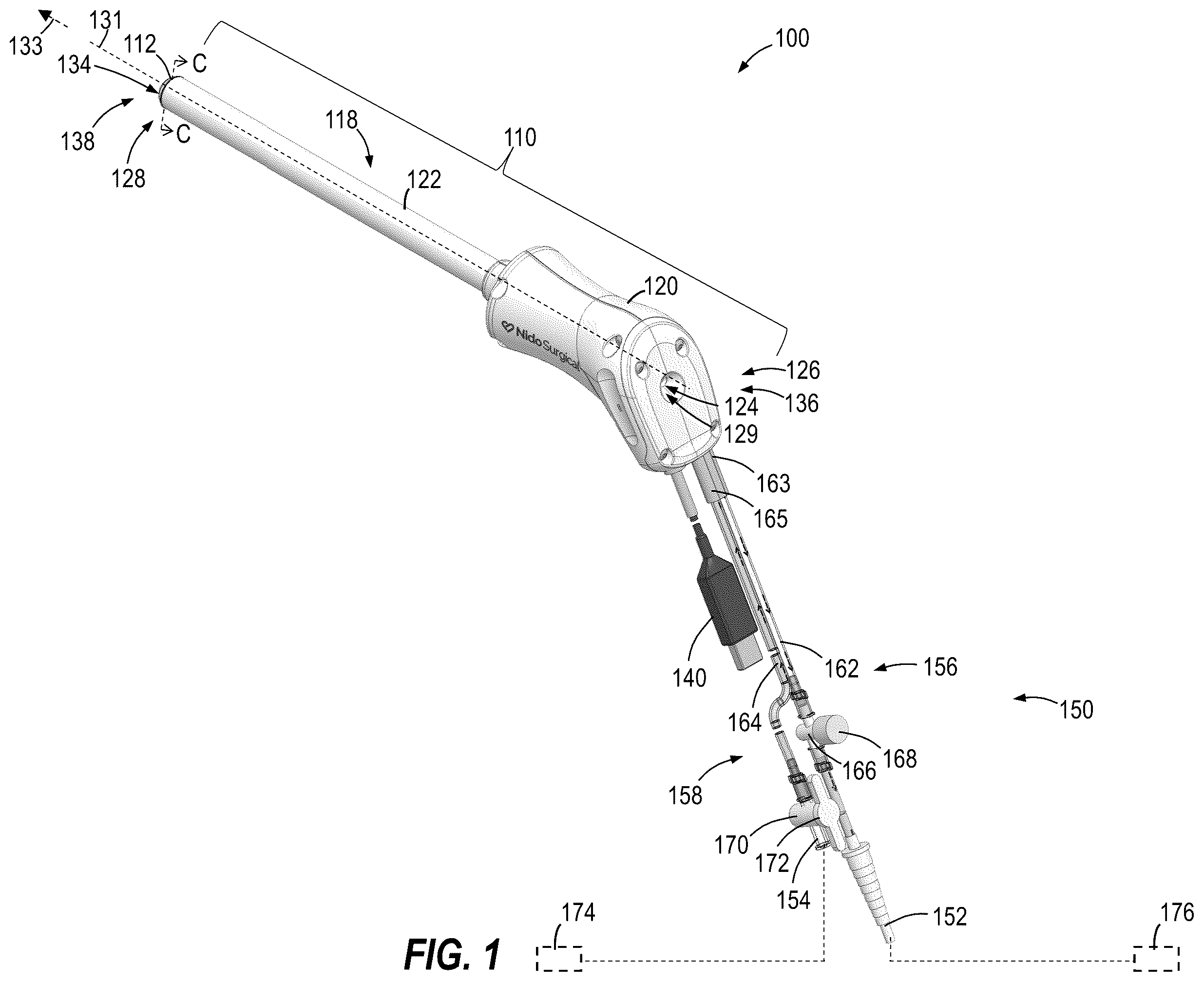 Patent US12342992 — Instrument port with fluid flush system — Figure 1