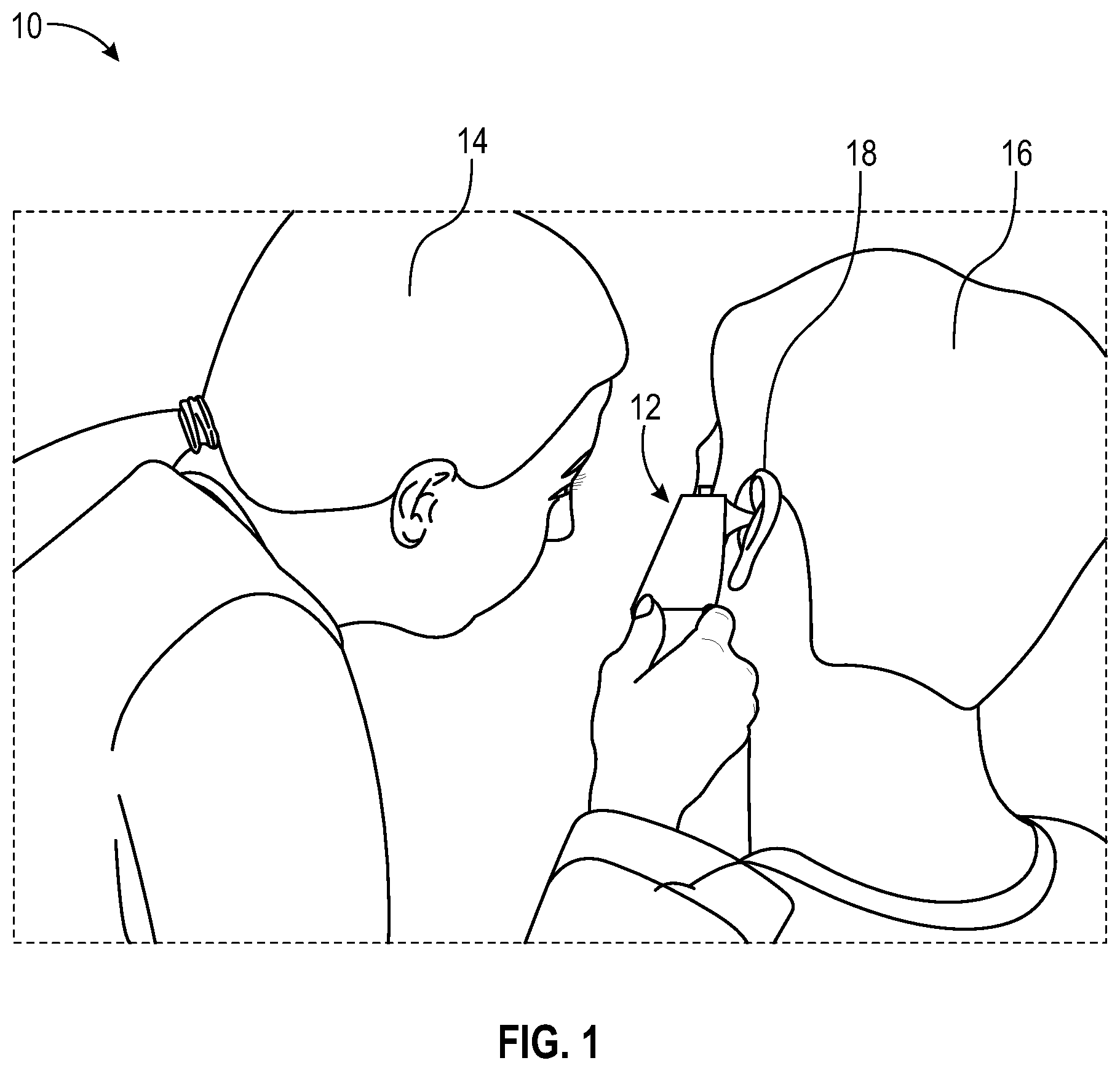 Patent US12342993 — Portable, foldable and handheld multipurpose medical instrument (opthalmotopharyngodermatoscope) for use in telemedicine to examine ears, mouth, eyes, skin, and nasal cavity and detect body temperature — Figure 1