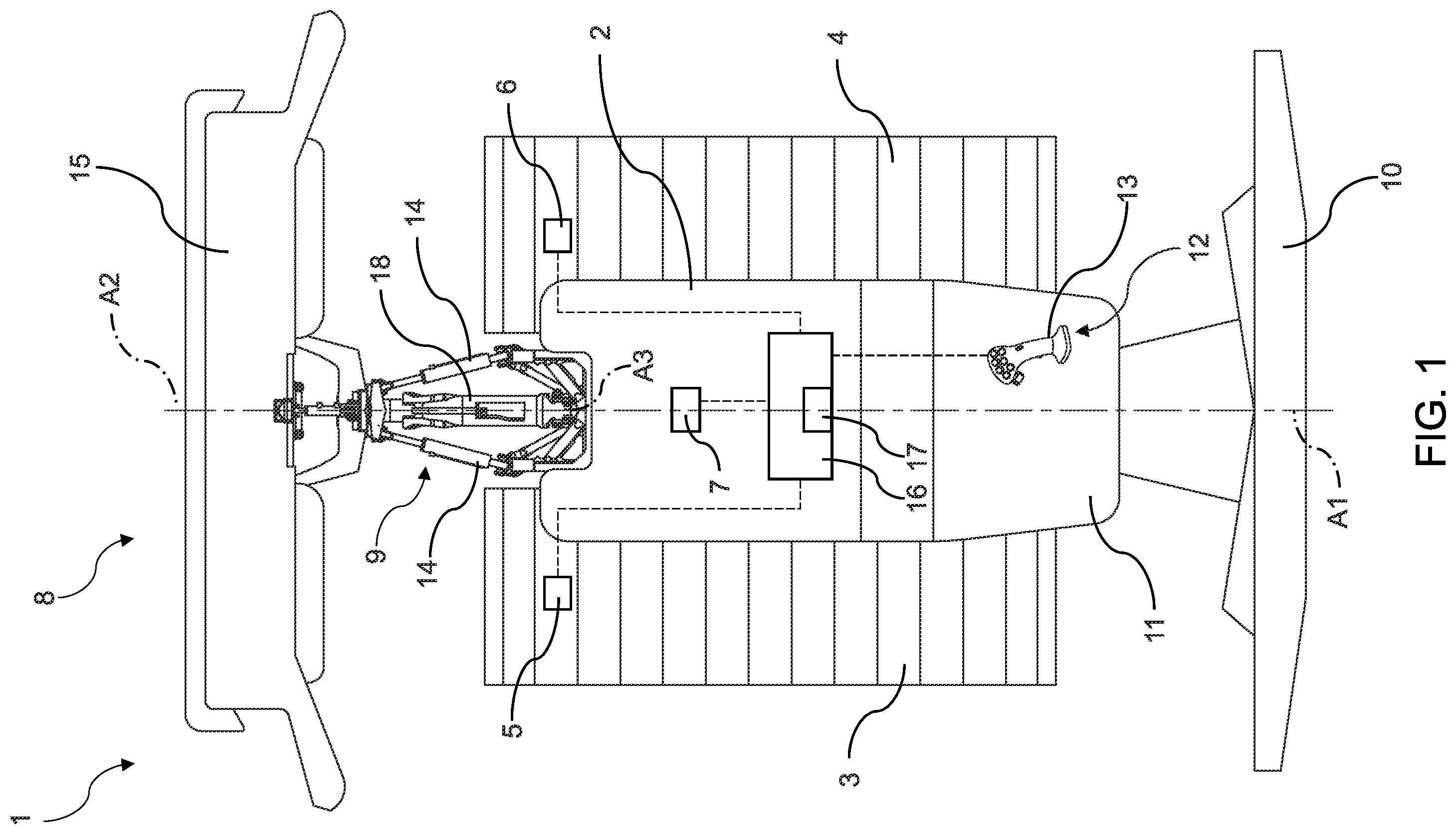 Patent US12345004 — Crawler vehicle and control method of said vehicle — Figure 1