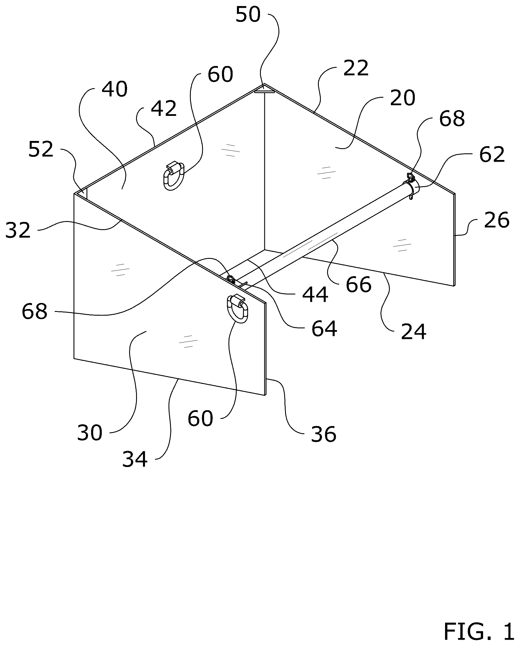 Patent US12345008 — Portable cofferdam system — Figure 1