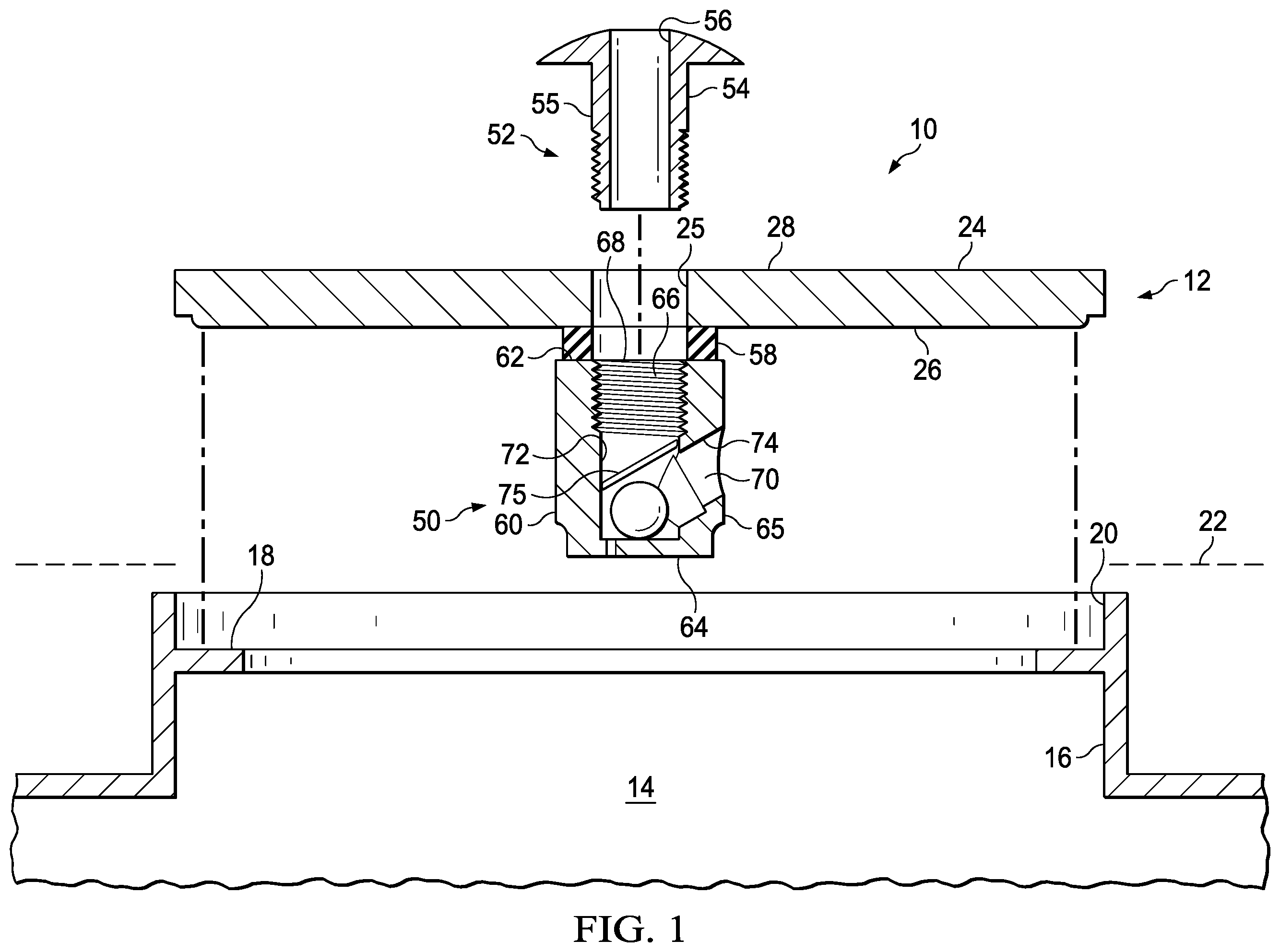 Patent US12345011 — Vented precipitation guarding manhole cover assembly — Figure 1