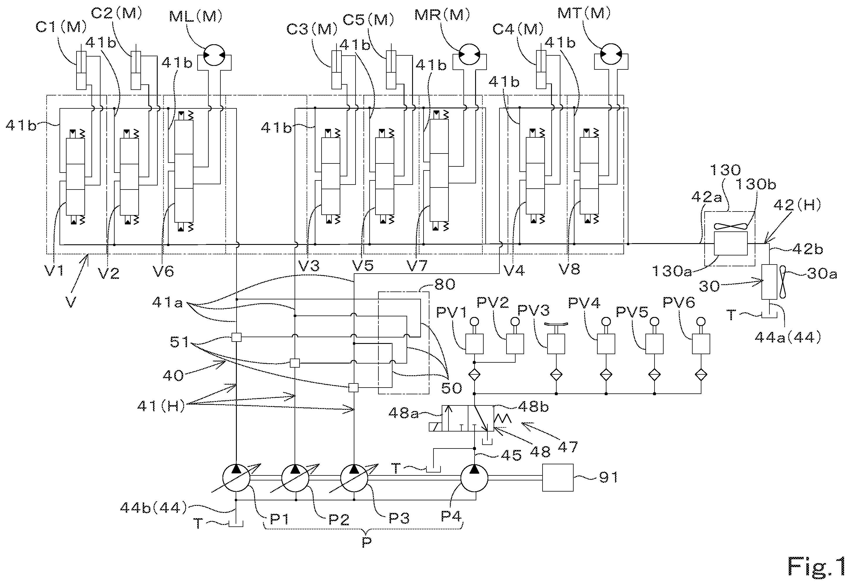 Patent US12345014 — Swiveling working machine — Figure 1