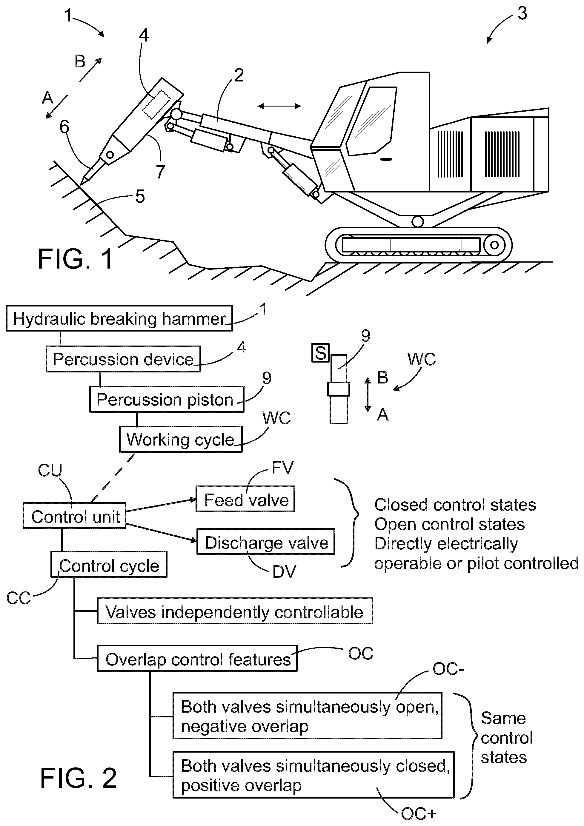 Patent US12345020 — Percussion device and method for controlling the same — Figure 1