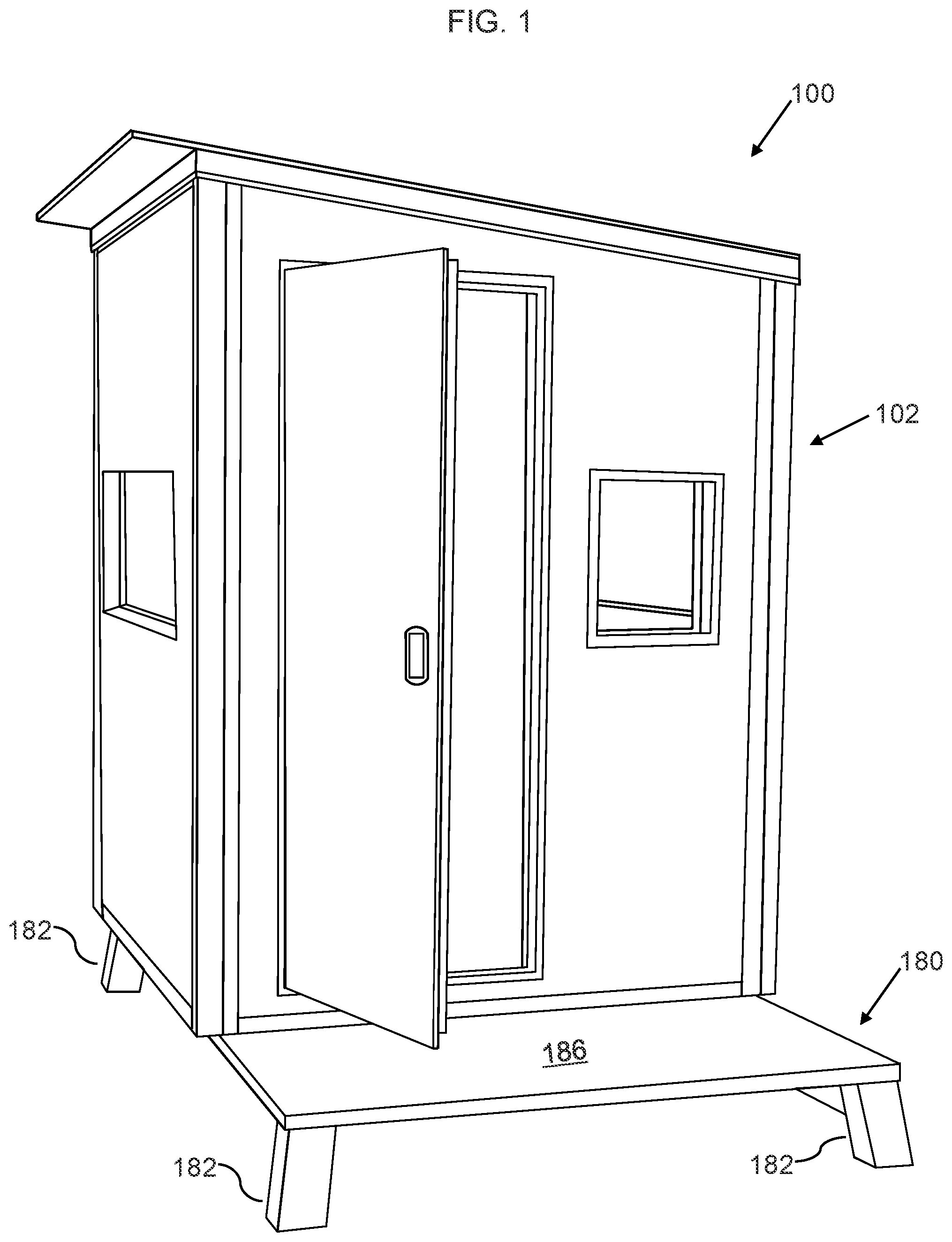 Patent US12345039 — Modular building system — Figure 1