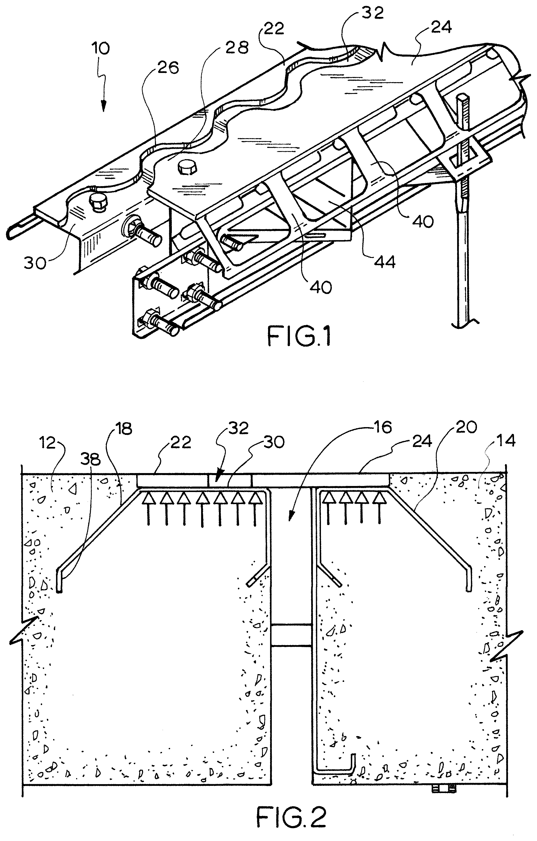 Patent US12345042 — Edge protection system—floating cover plate on intersection — Figure 1