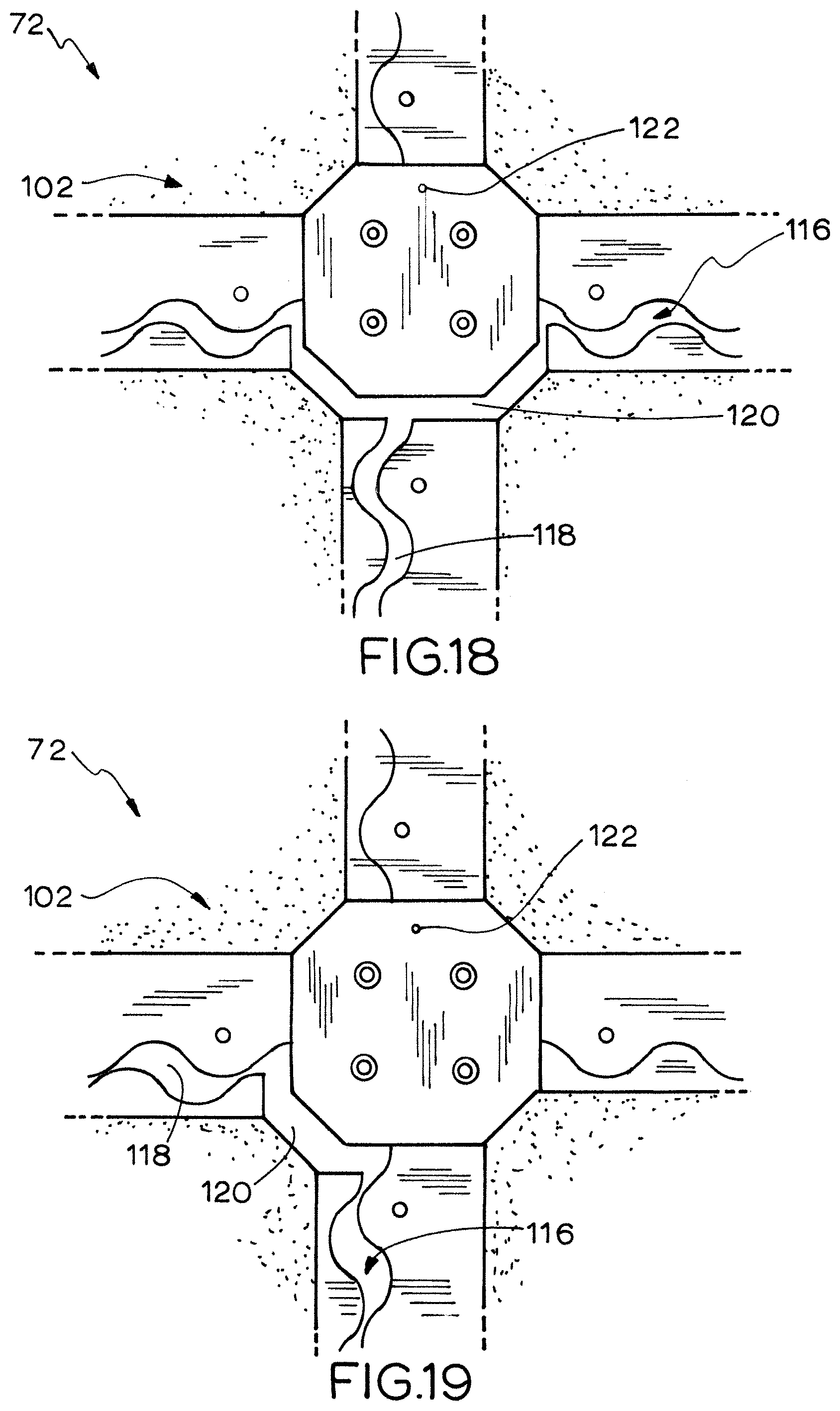 Patent US12345042 Figure 9 – Edge protection system—floating cover plate on intersection
