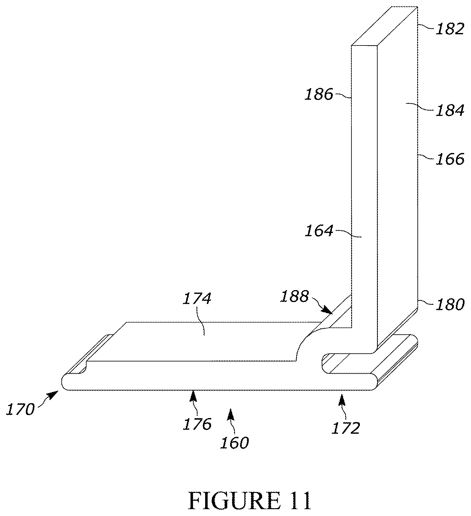 Patent US12345043 Figure 11 – Adjustable support system for a building structure and a wall structure having an adjustable support system
