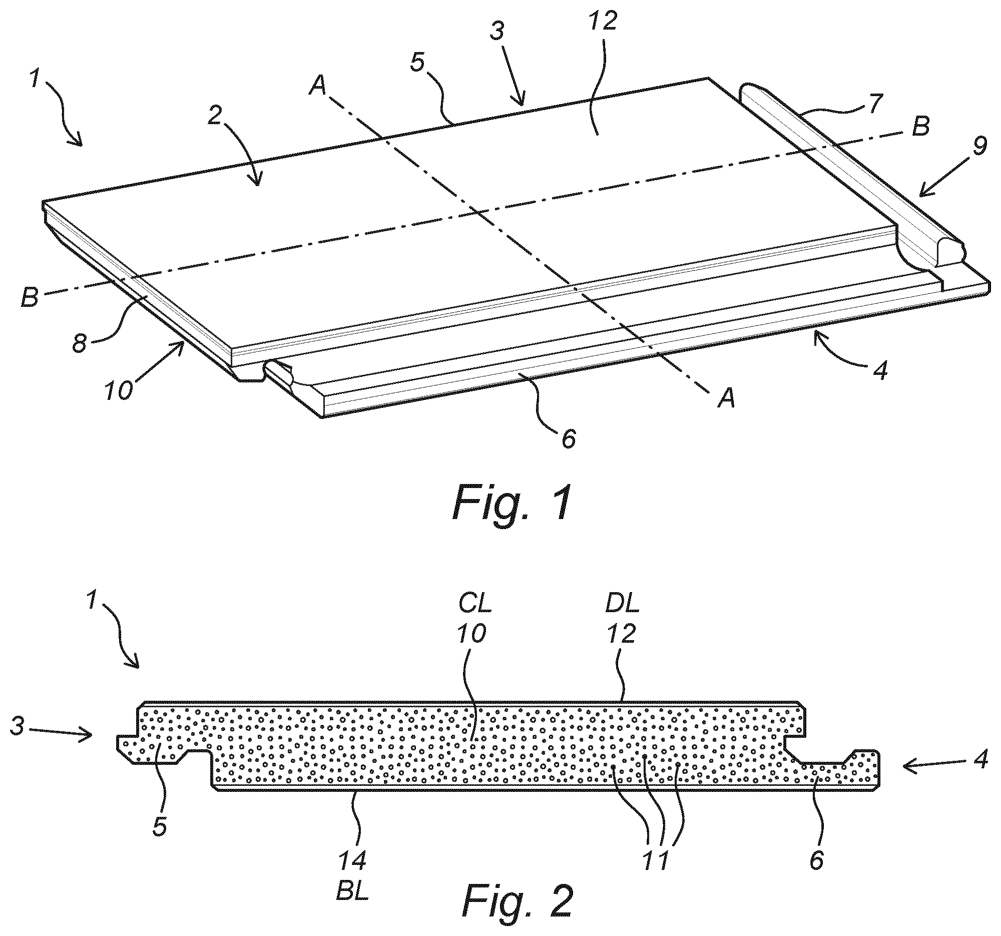 Patent US12345056 — Decorative panel, and decorative floor covering consisting of said panels — Figure 1