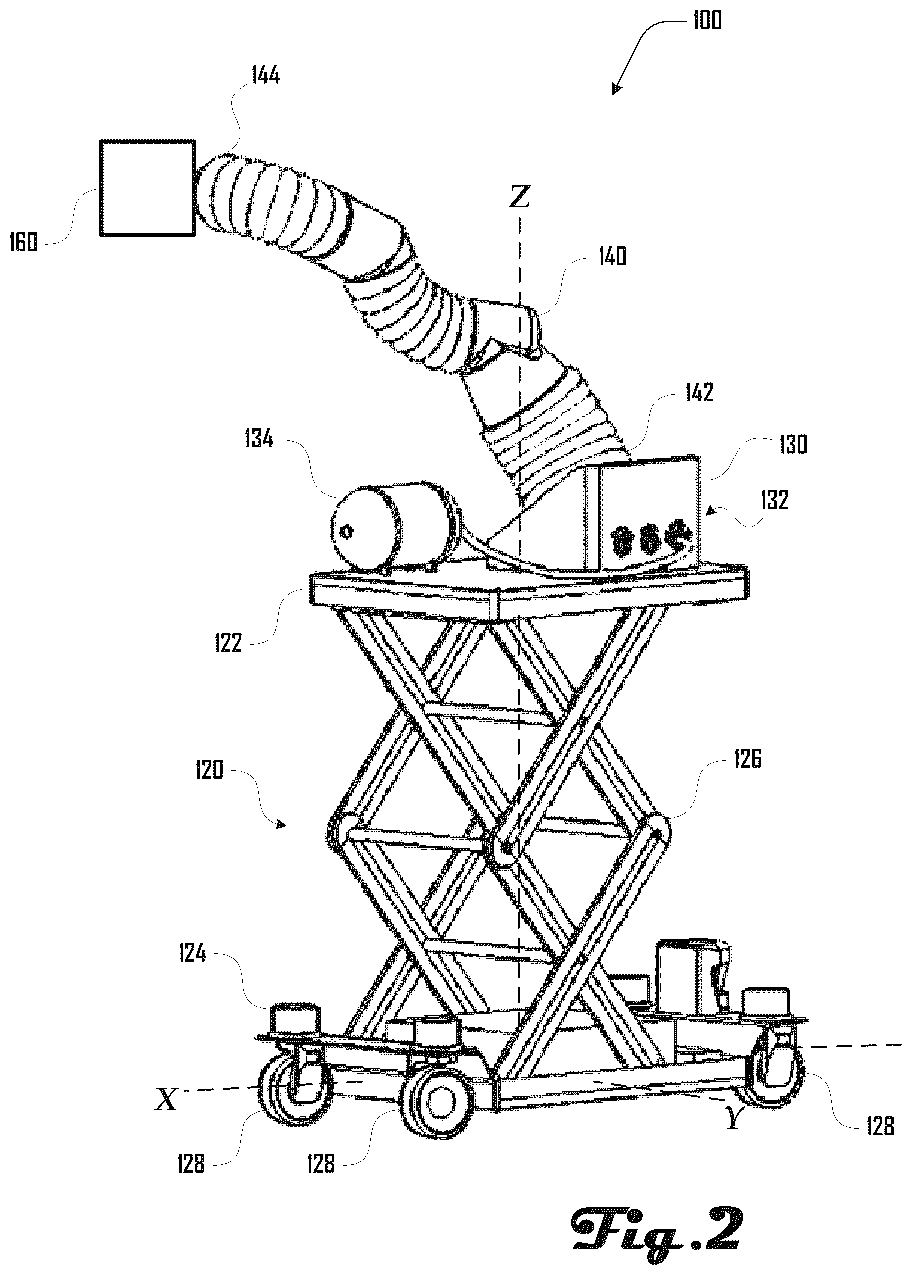 Patent US12345057 Figure 2 – Automated drywall painting system and method