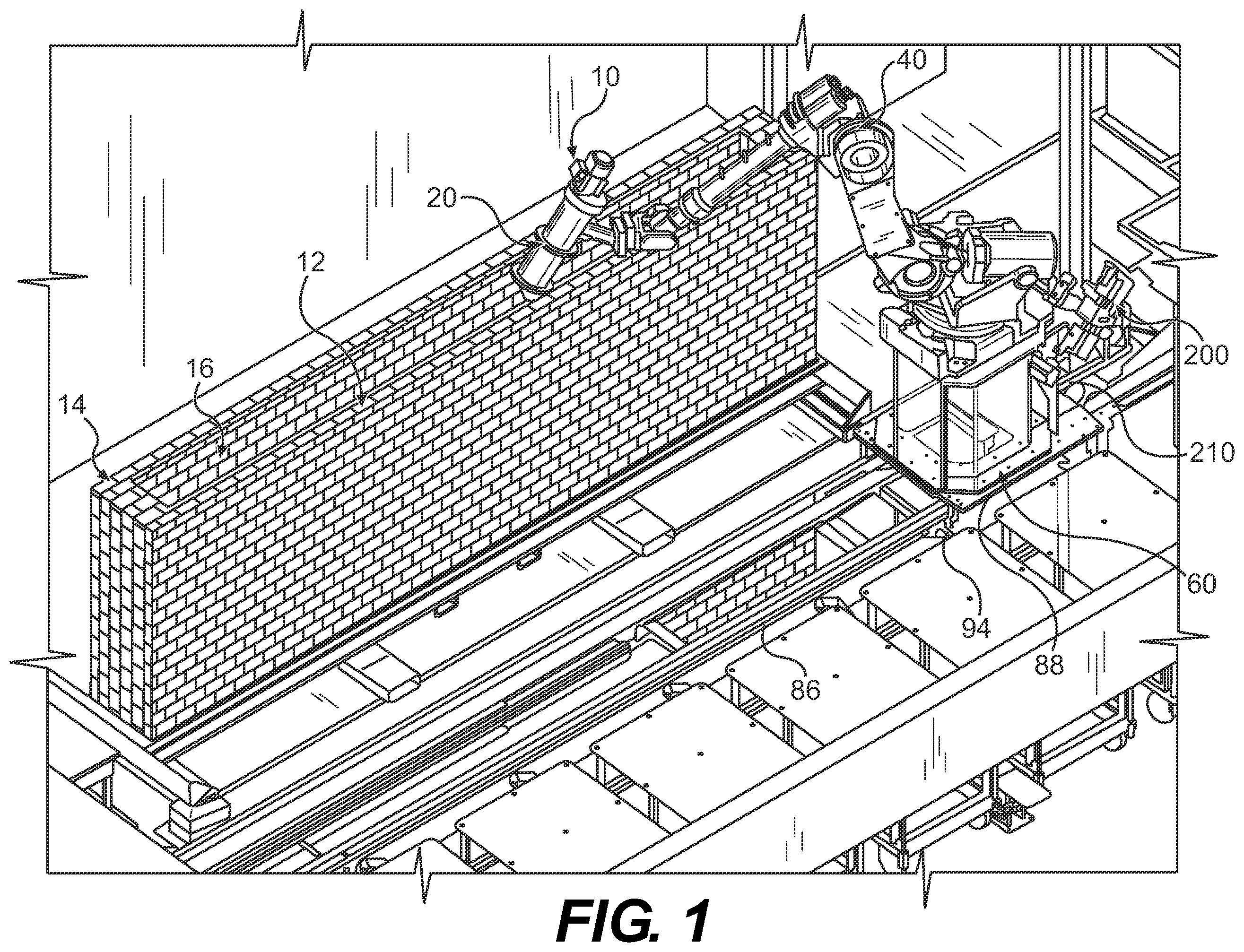 Patent US12345059 — Mortar applicator and mortar application system having same — Figure 1