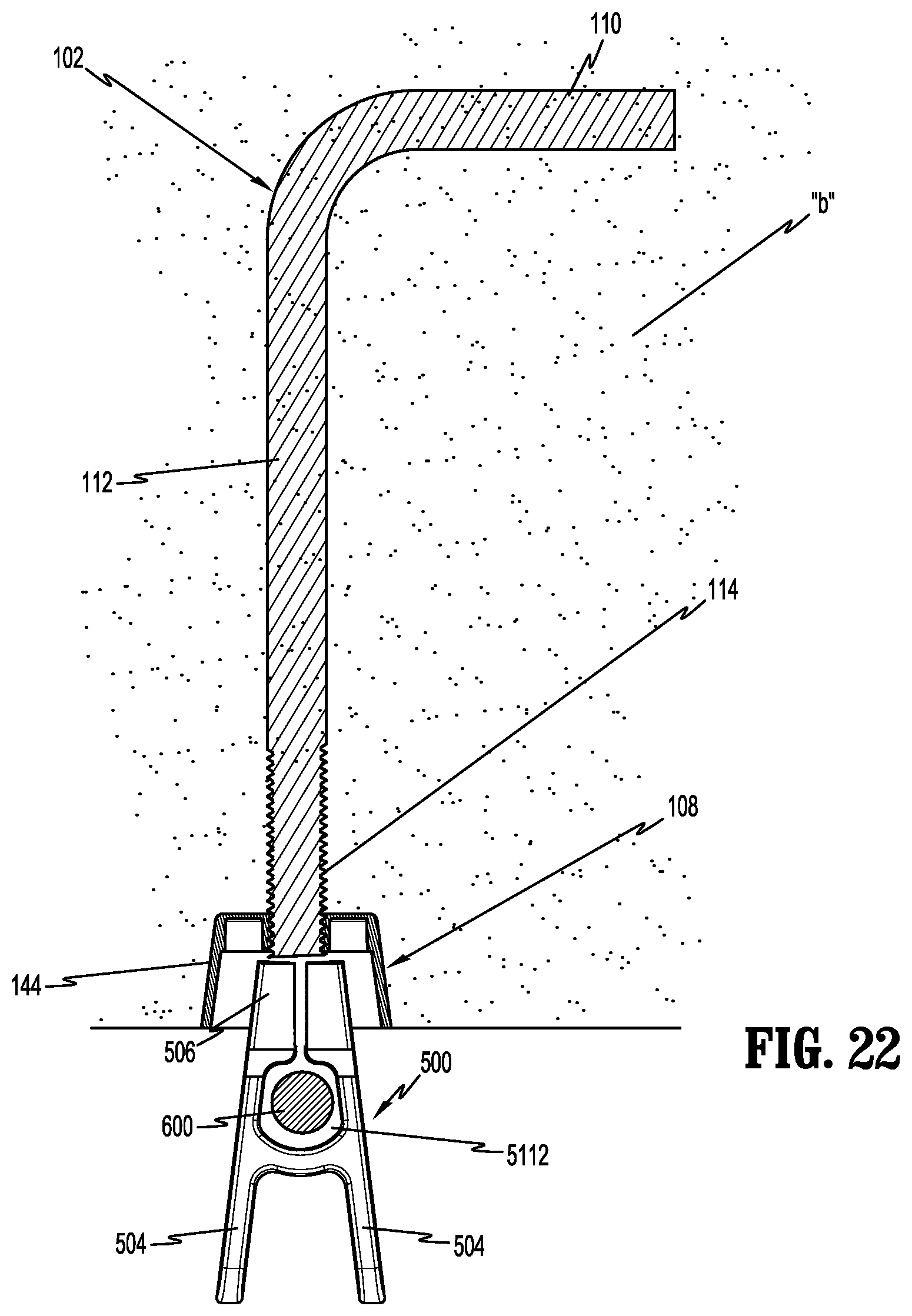 Patent US12345060 Figure 13 – Construction anchor apparatus and system and methodology of use