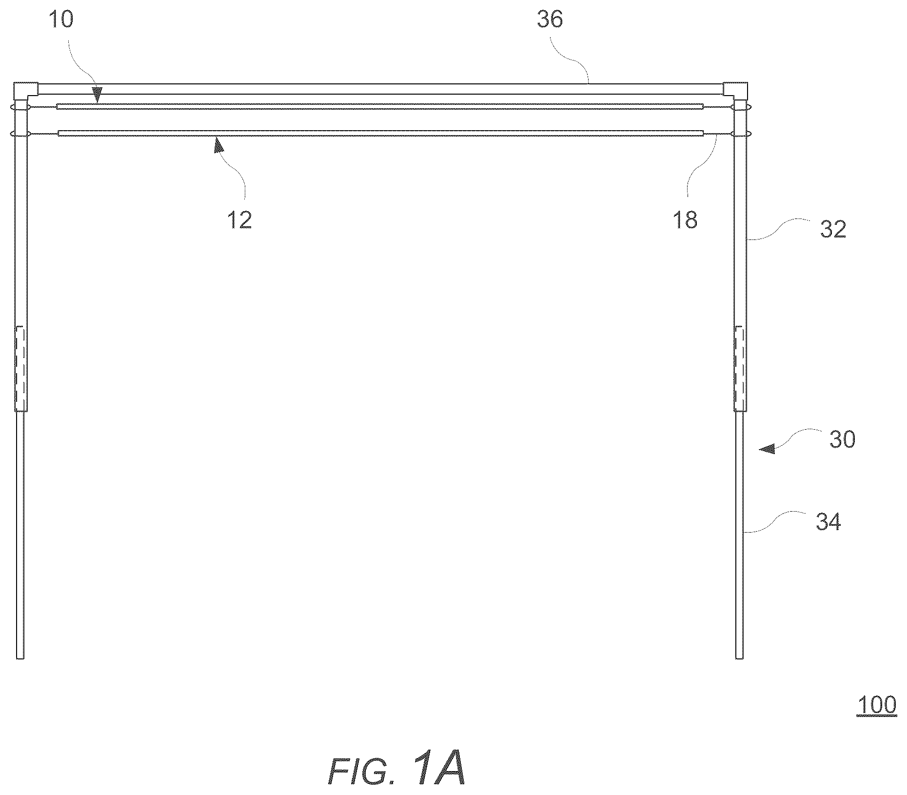 Patent US12345064 — Wind-resistant adjustable shade shelter — Figure 1
