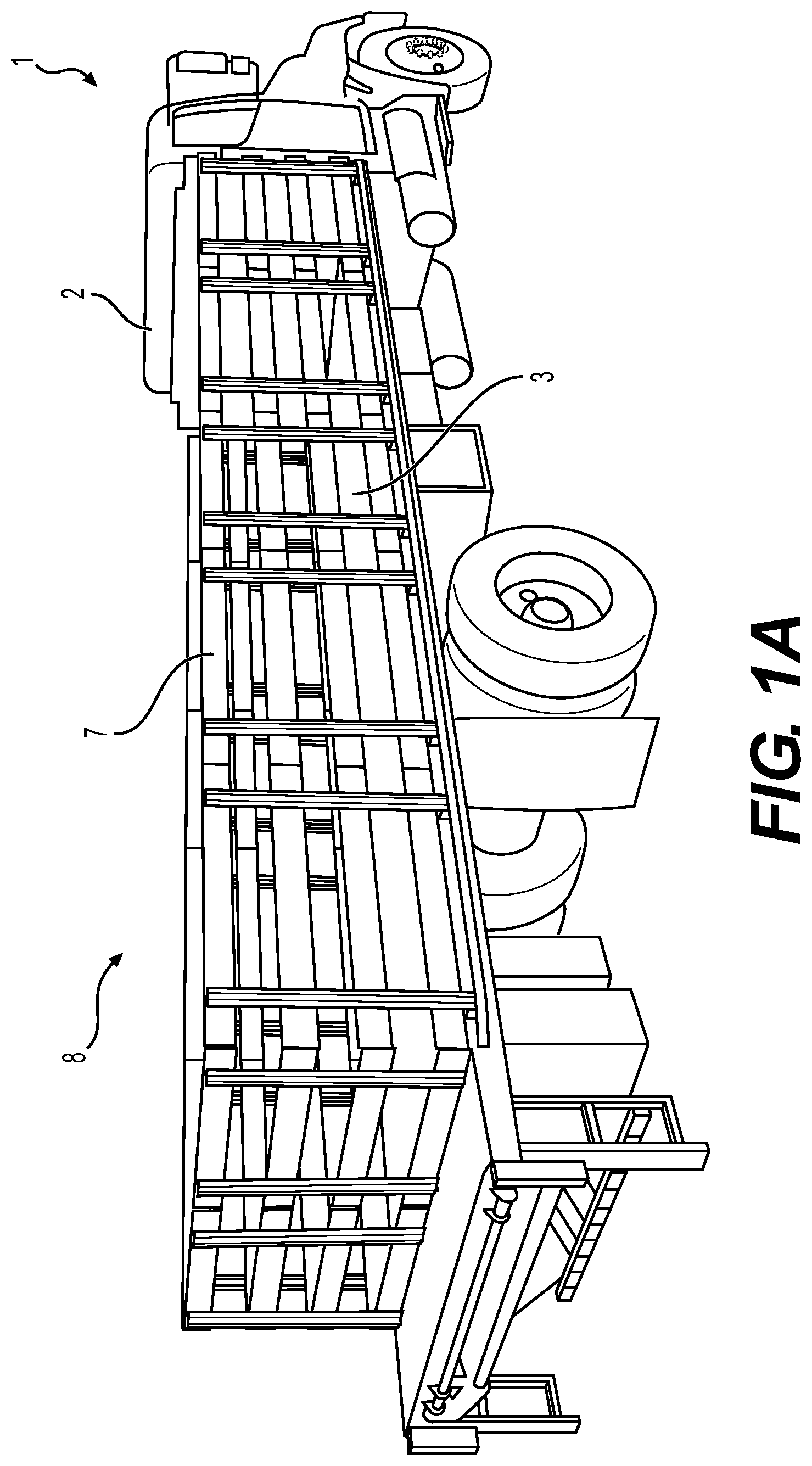 Patent US12345079 Figure 1 – Stake post with locking hinge