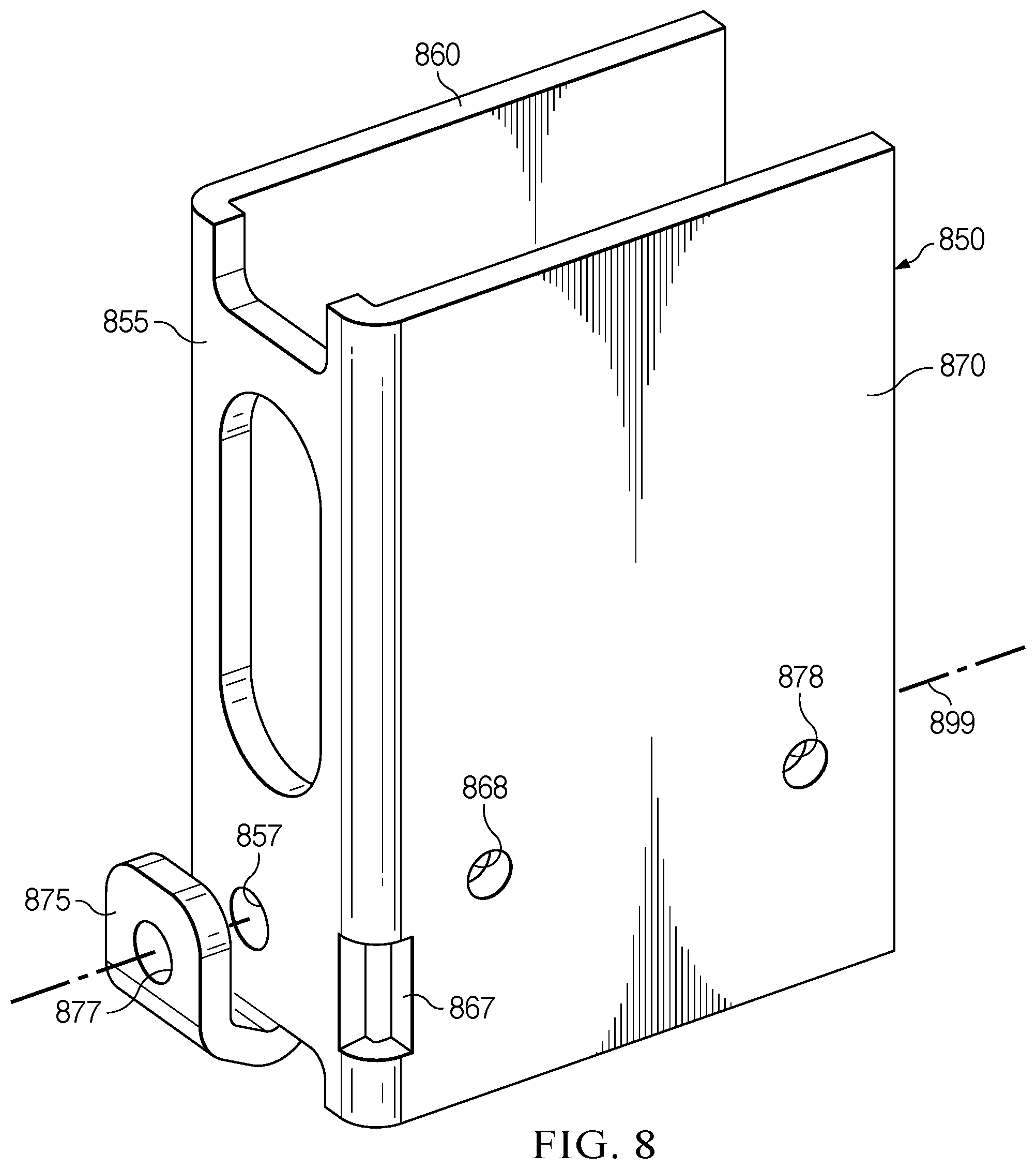Patent US12345081 Figure 9 – Lower bracket and anchor system for a movable barrier