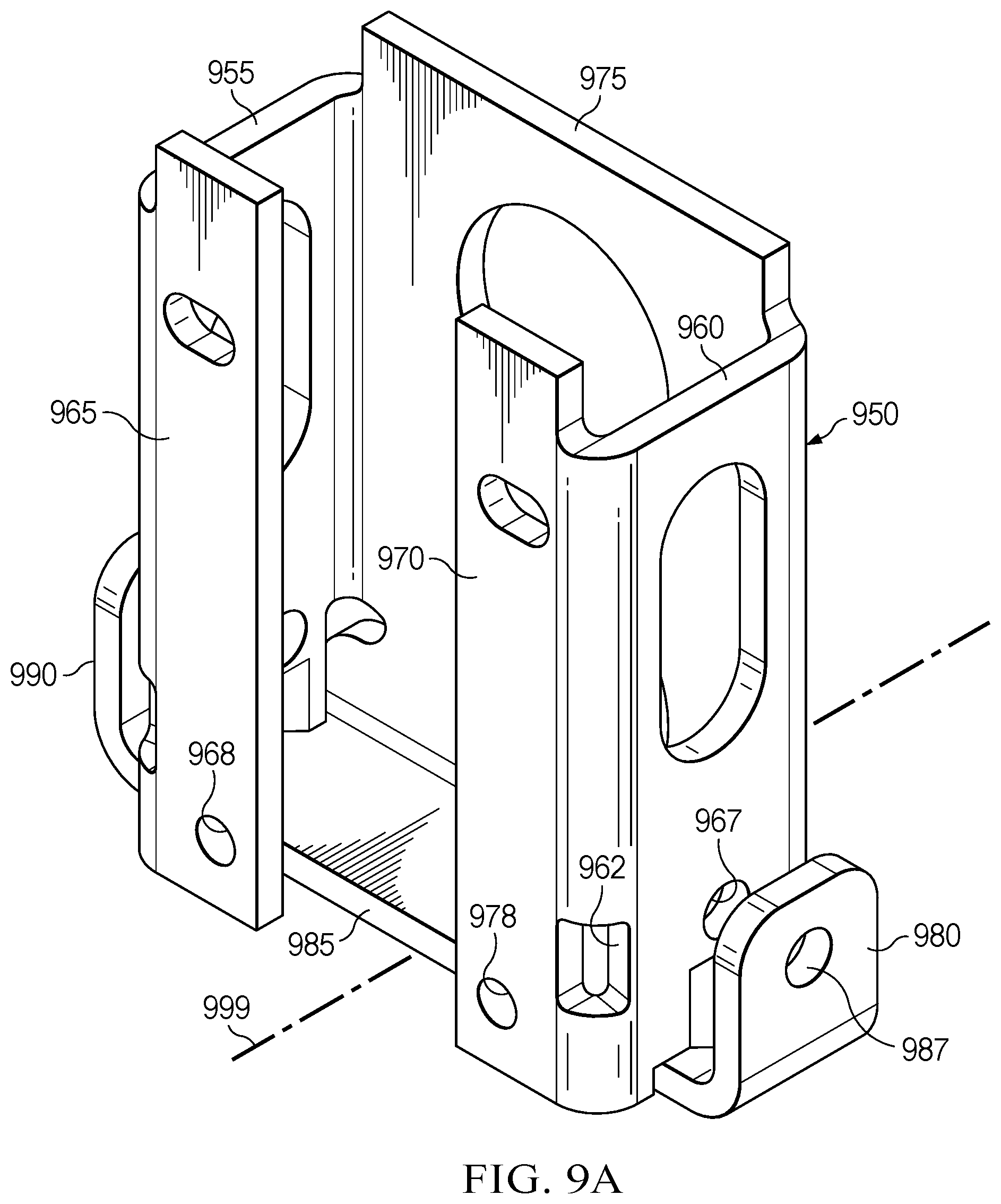 Patent US12345081 Figure 10 – Lower bracket and anchor system for a movable barrier
