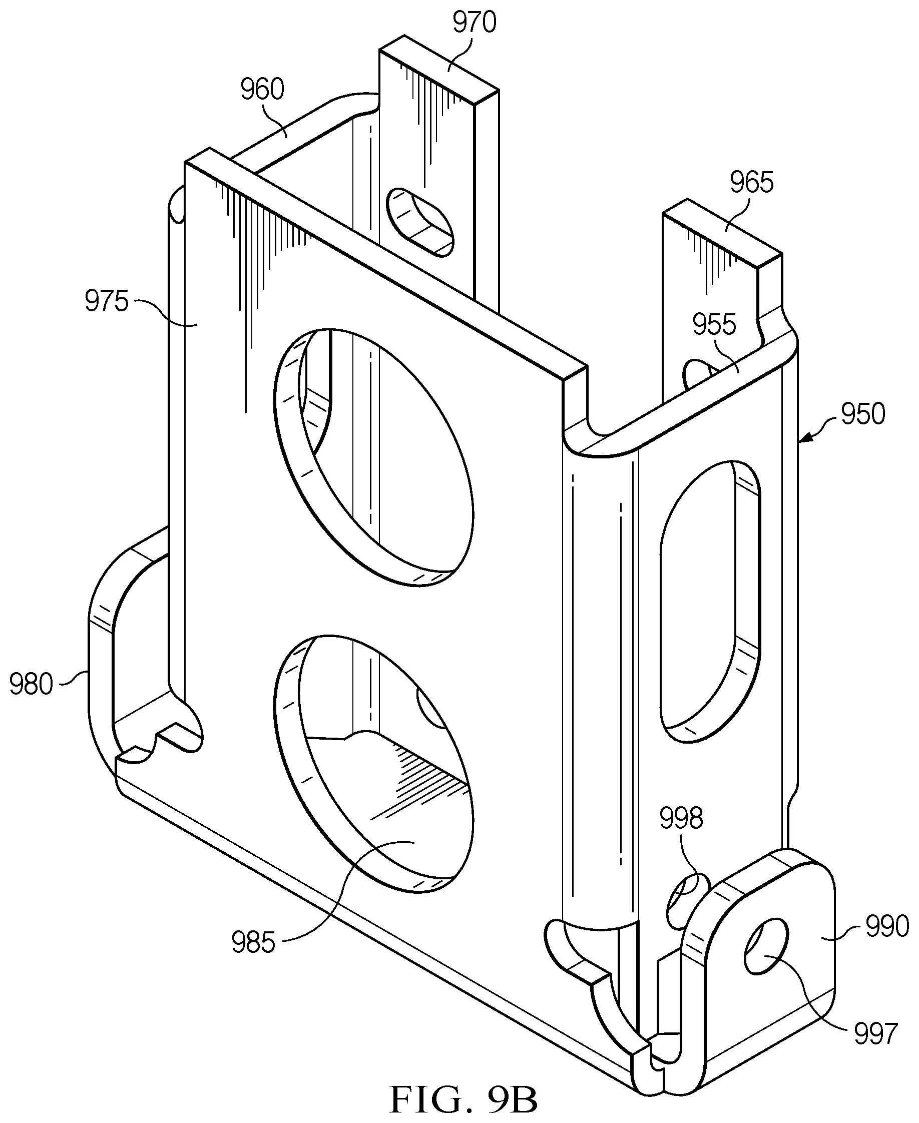 Patent US12345081 Figure 11 – Lower bracket and anchor system for a movable barrier
