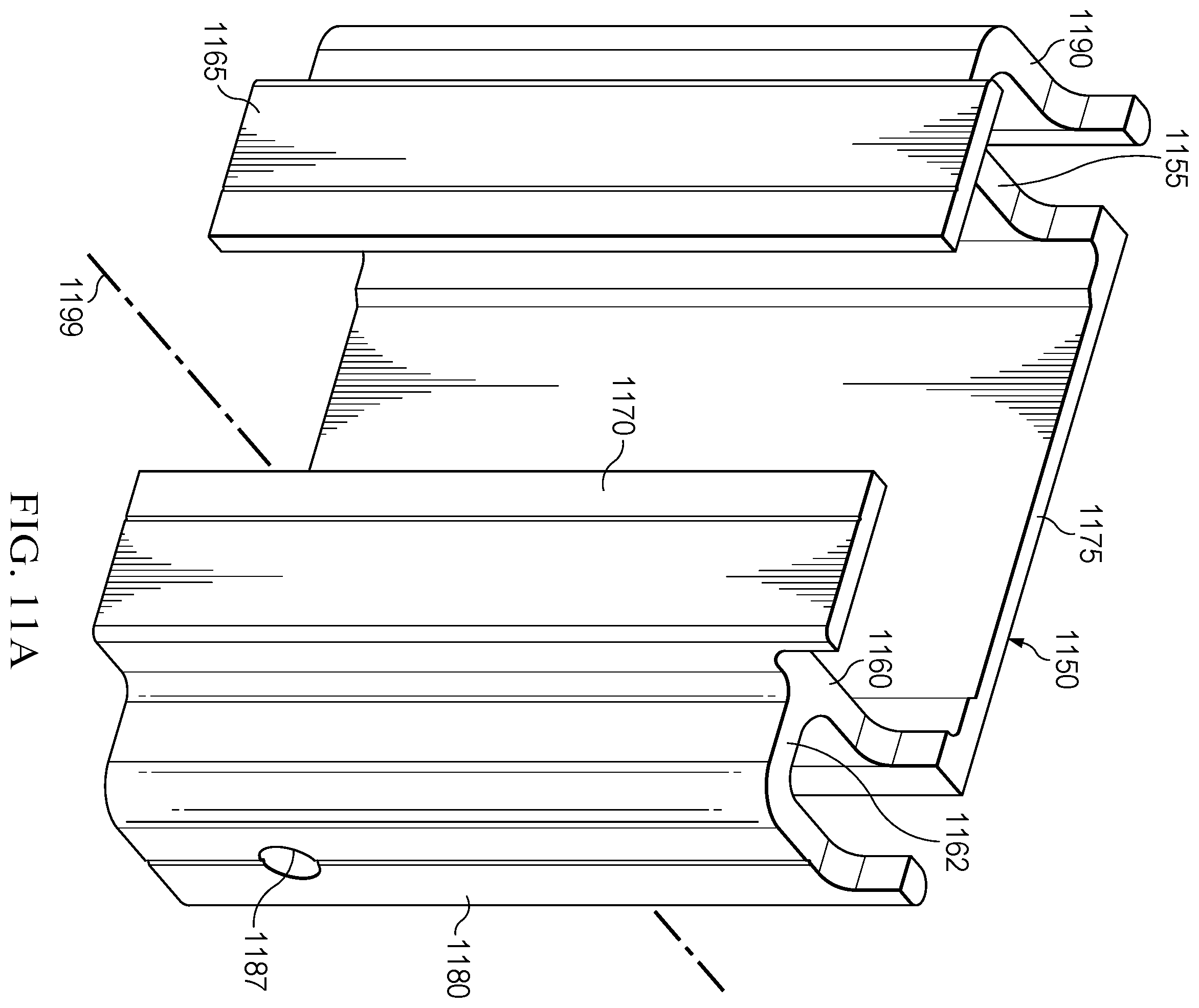 Patent US12345081 Figure 14 – Lower bracket and anchor system for a movable barrier