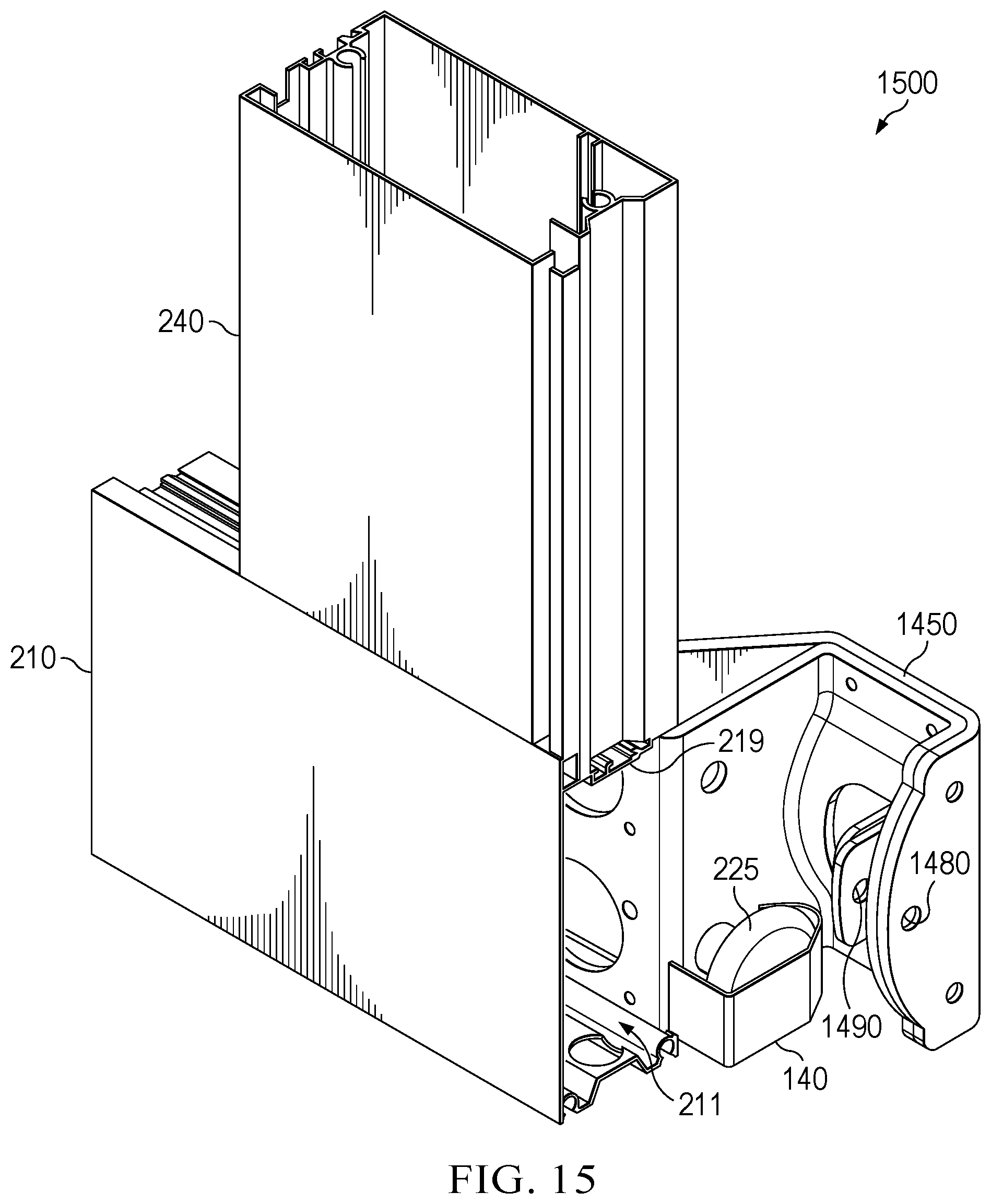 Patent US12345081 Figure 20 – Lower bracket and anchor system for a movable barrier